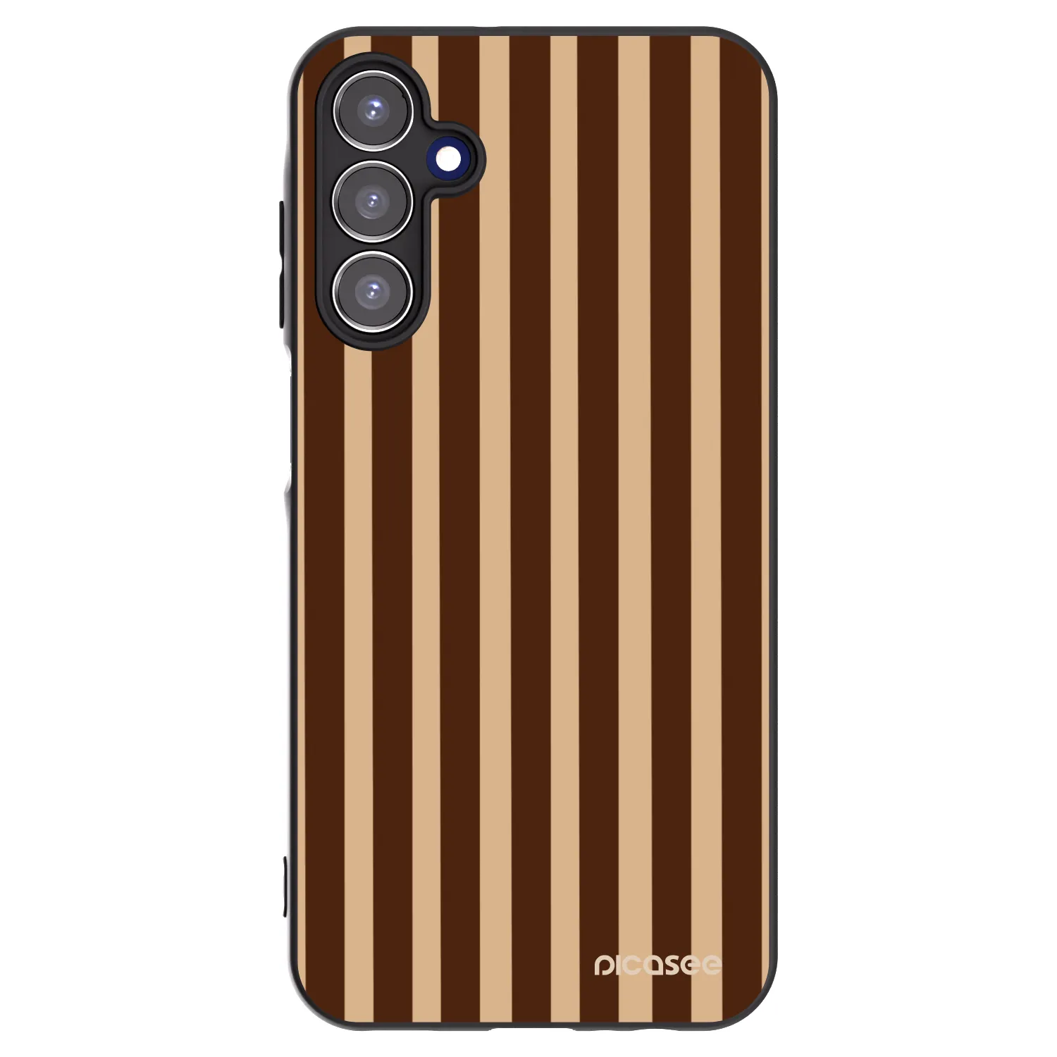 Picasee silikonový černý obal pro Samsung Galaxy A15 A155F 4G - Brown lines