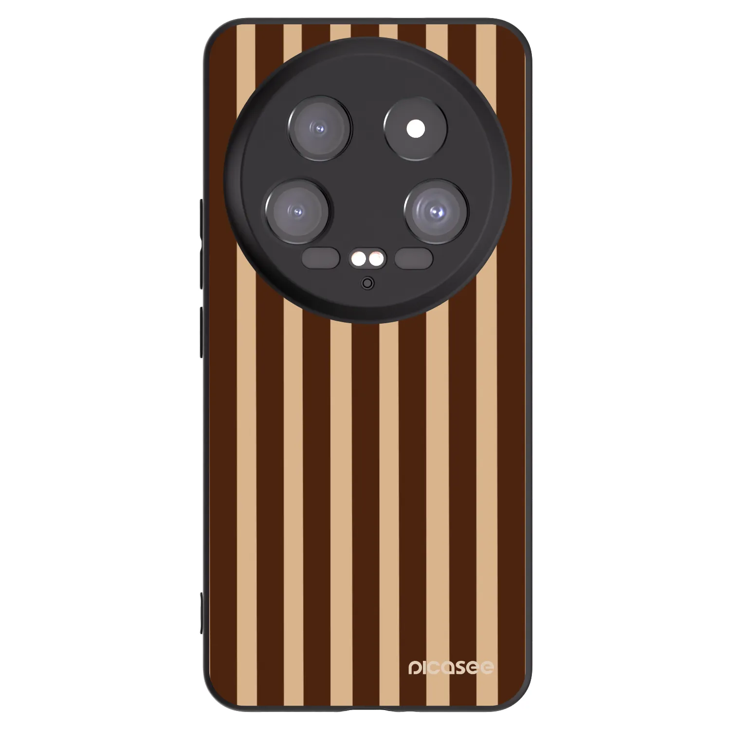 Picasee silikonový černý obal pro Xiaomi 14 Ultra - Brown lines