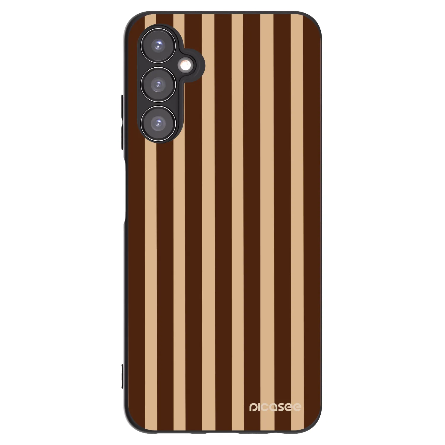 Picasee silikonový černý obal pro Samsung Galaxy A05s A057G - Brown lines