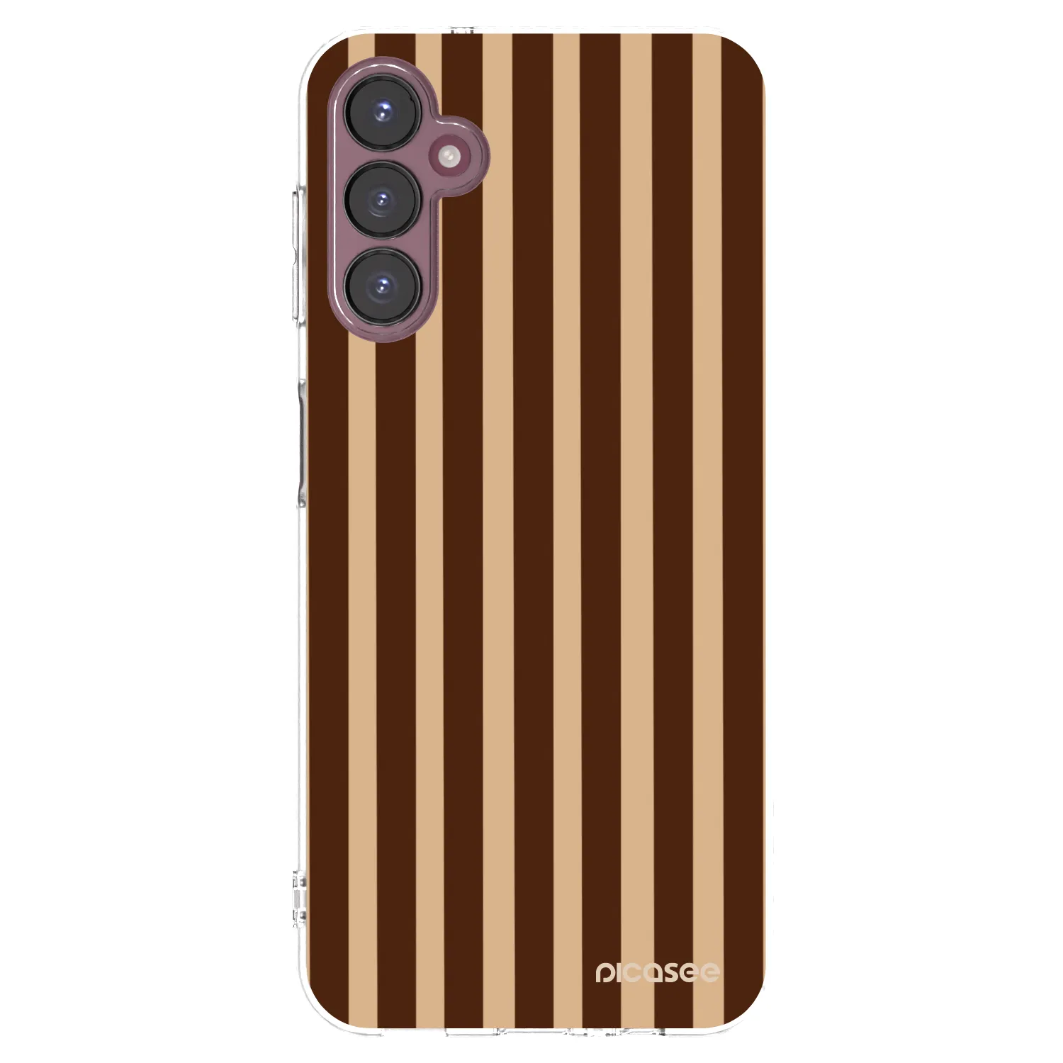Picasee silikonový průhledný obal pro Samsung Galaxy A05s A057G - Brown lines