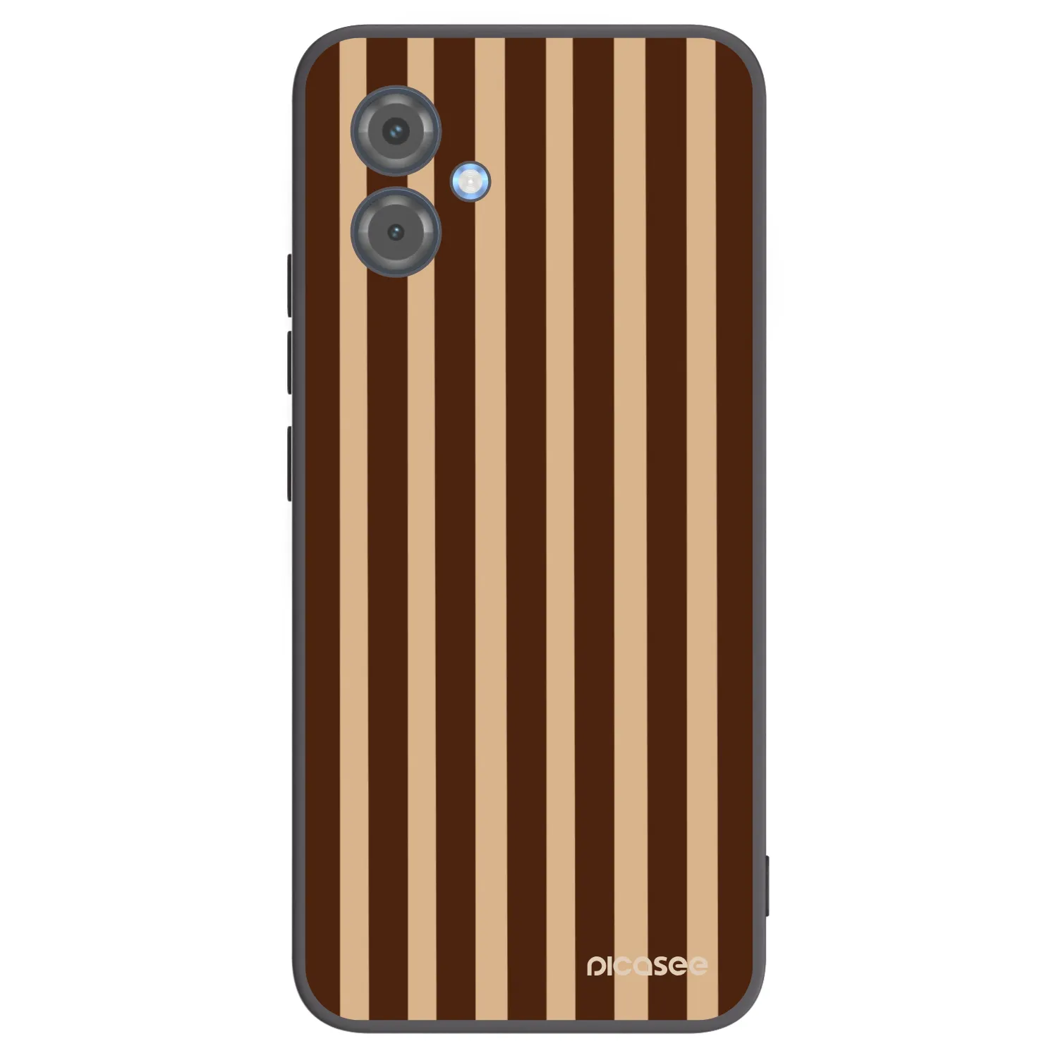 Picasee silikonový černý obal pro Motorola Moto G14 - Brown lines