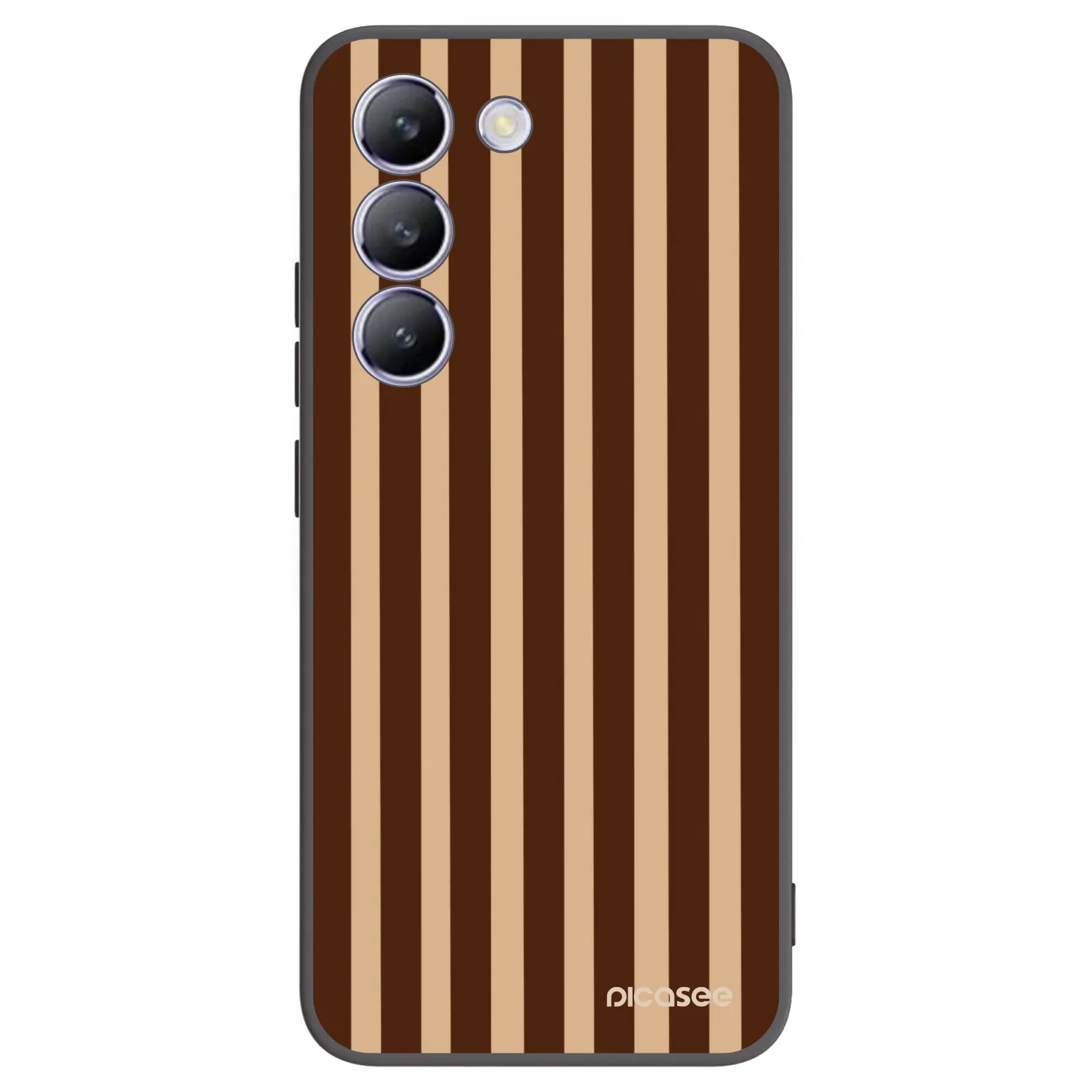 Picasee silikonový černý obal pro Vivo V40 SE 5G - Brown lines