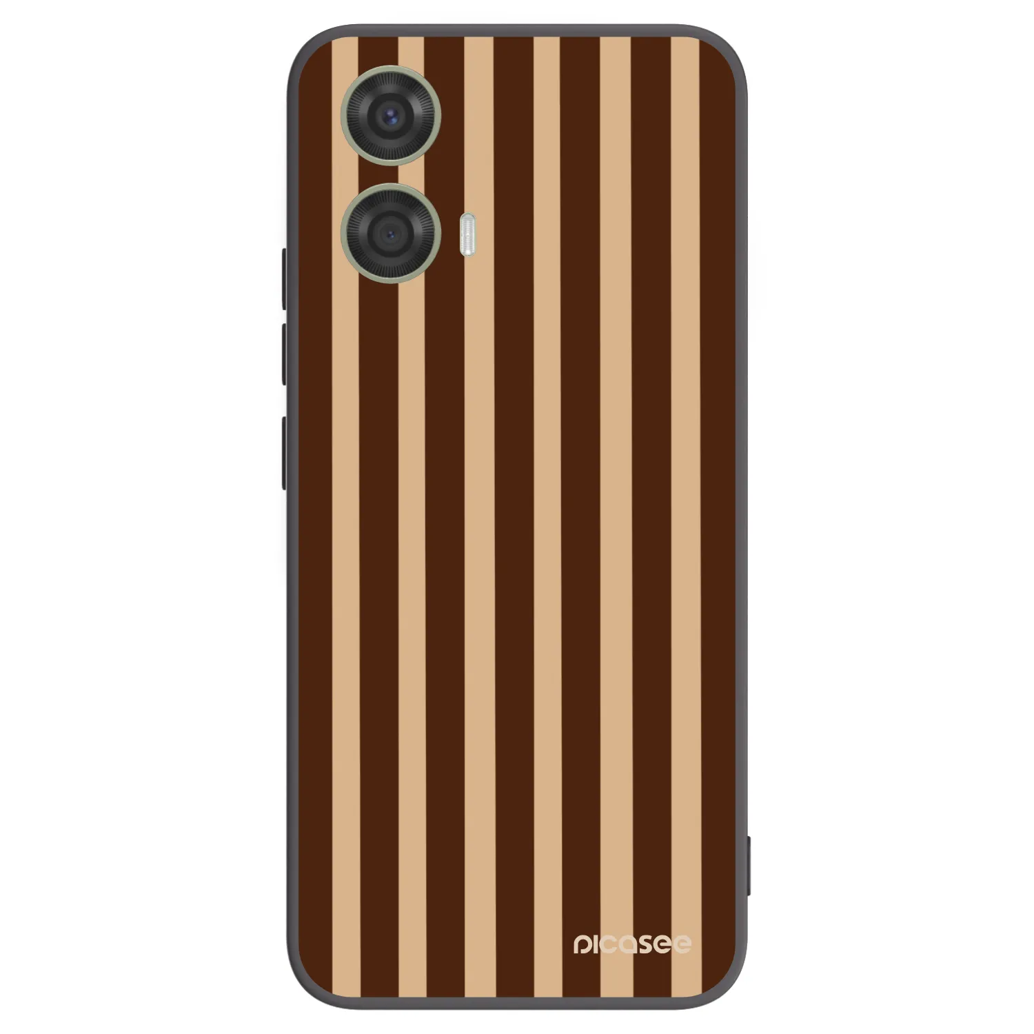 Picasee silikonový černý obal pro Motorola Moto G24 - Brown lines