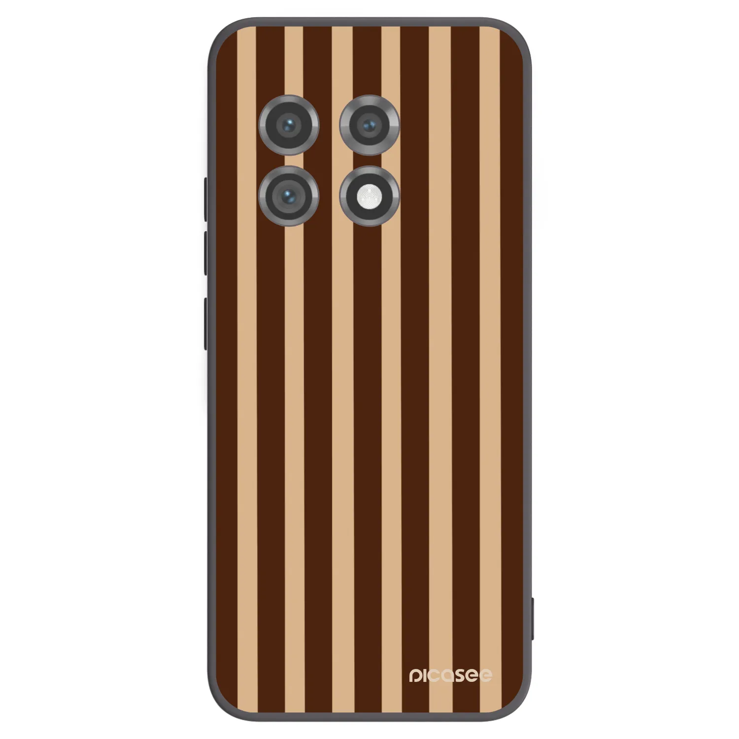 Picasee silikonový černý obal pro OnePlus 11 5G - Brown lines
