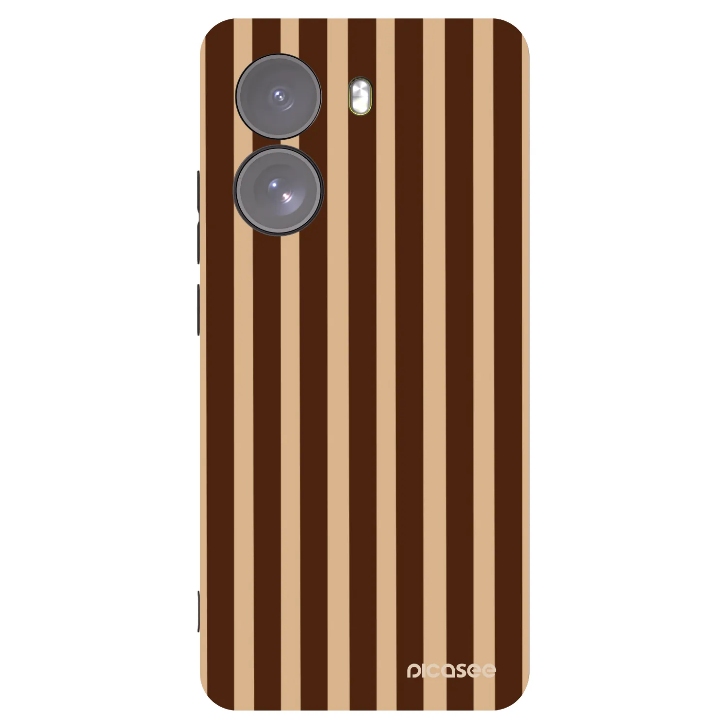 Picasee silikonový černý obal pro Xiaomi Poco X7 - Brown lines