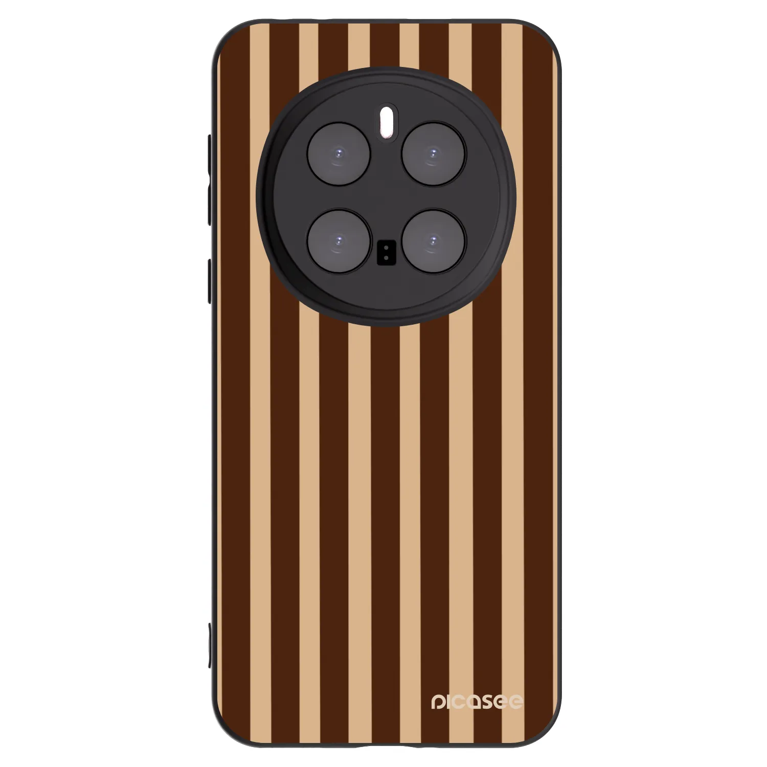 Picasee silikonový černý obal pro Honor Magic7 Pro 5G - Brown lines