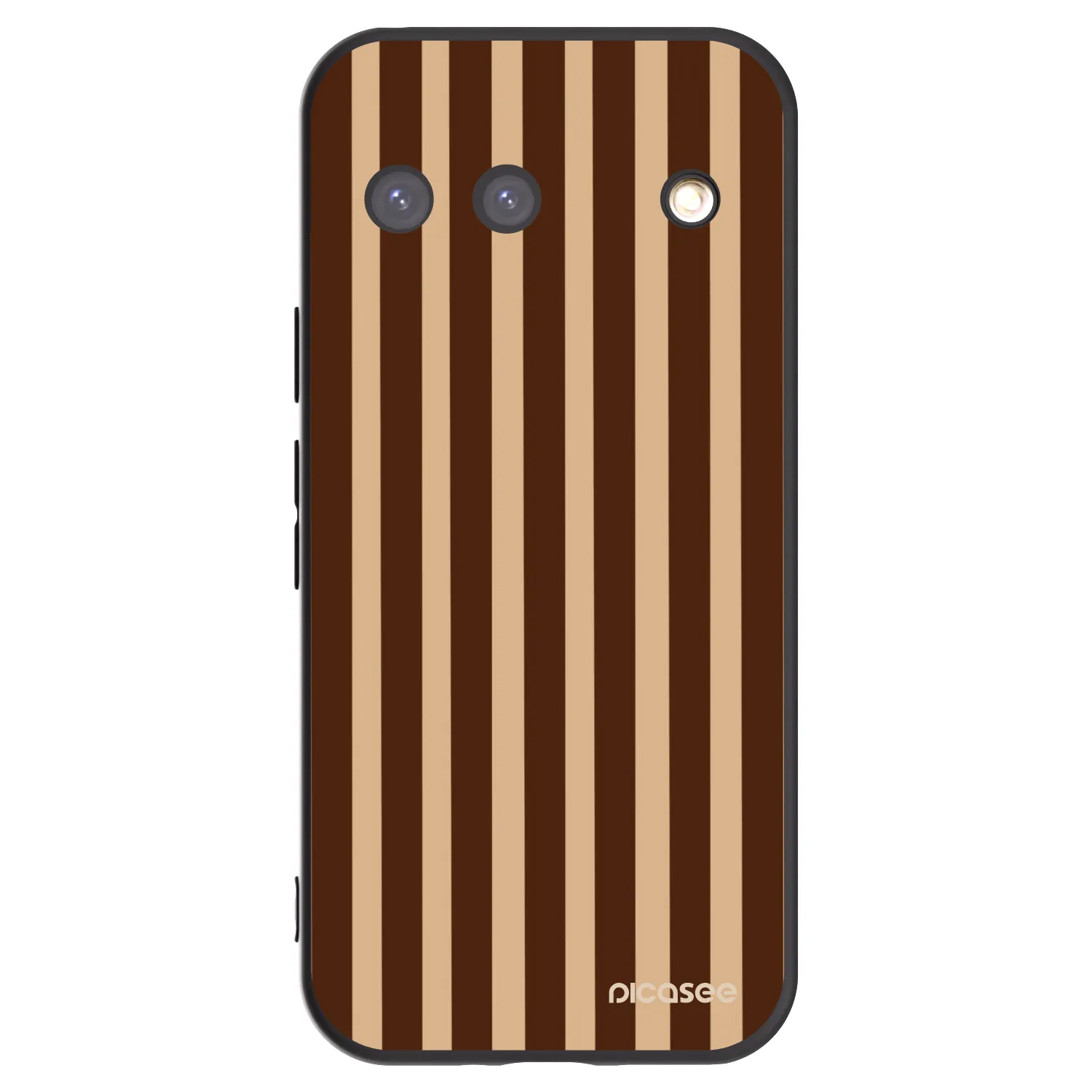 Picasee silikonový černý obal pro Google Pixel 9 - Brown lines