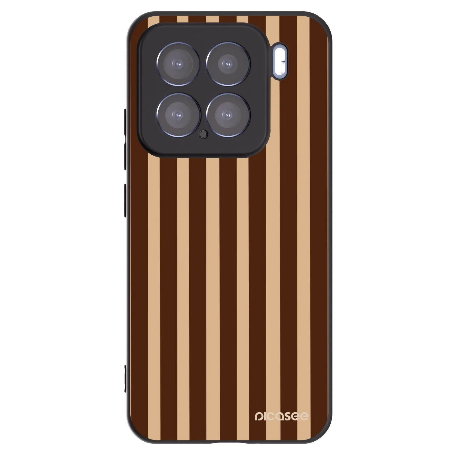 Picasee silikonový černý obal pro Xiaomi 15 - Brown lines