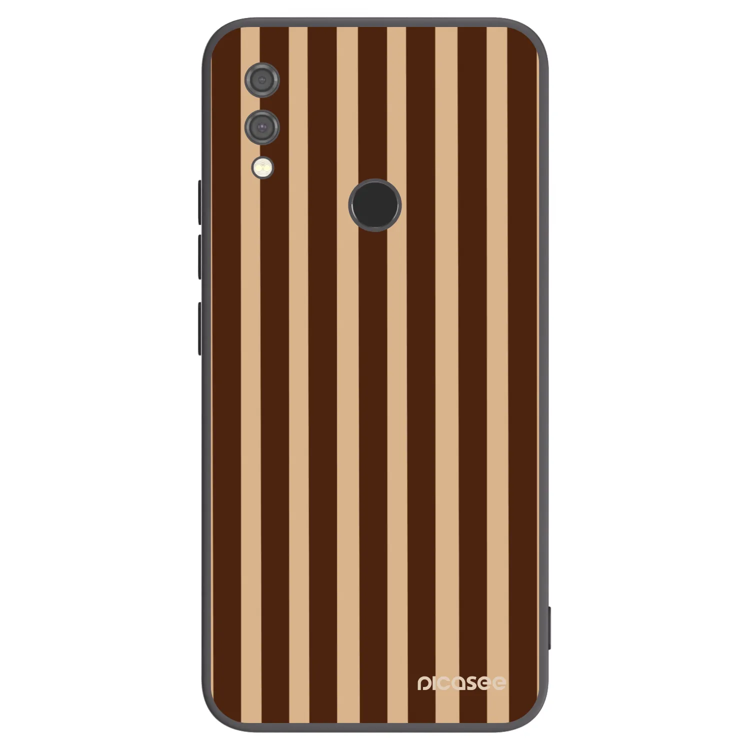 Picasee silikonový černý obal pro Xiaomi Redmi Note 7 - Brown lines