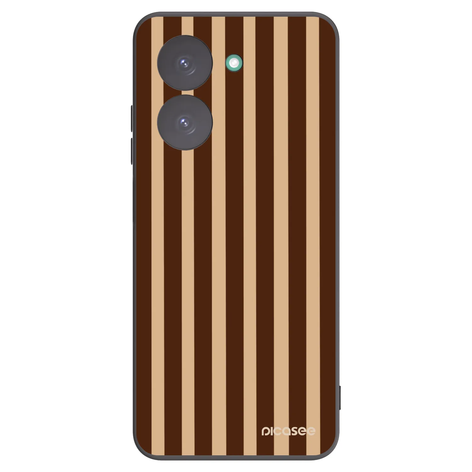 Picasee silikonový černý obal pro Xiaomi Redmi A5 - Brown lines