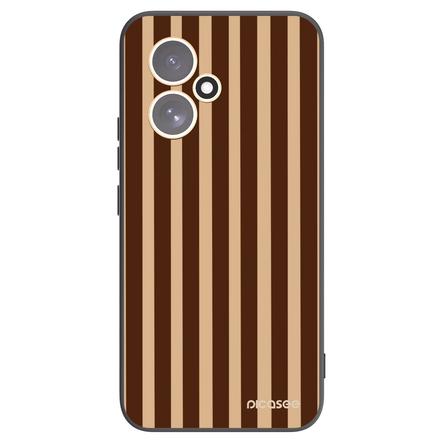 Picasee silikonový černý obal pro Honor 400 5G - Brown lines