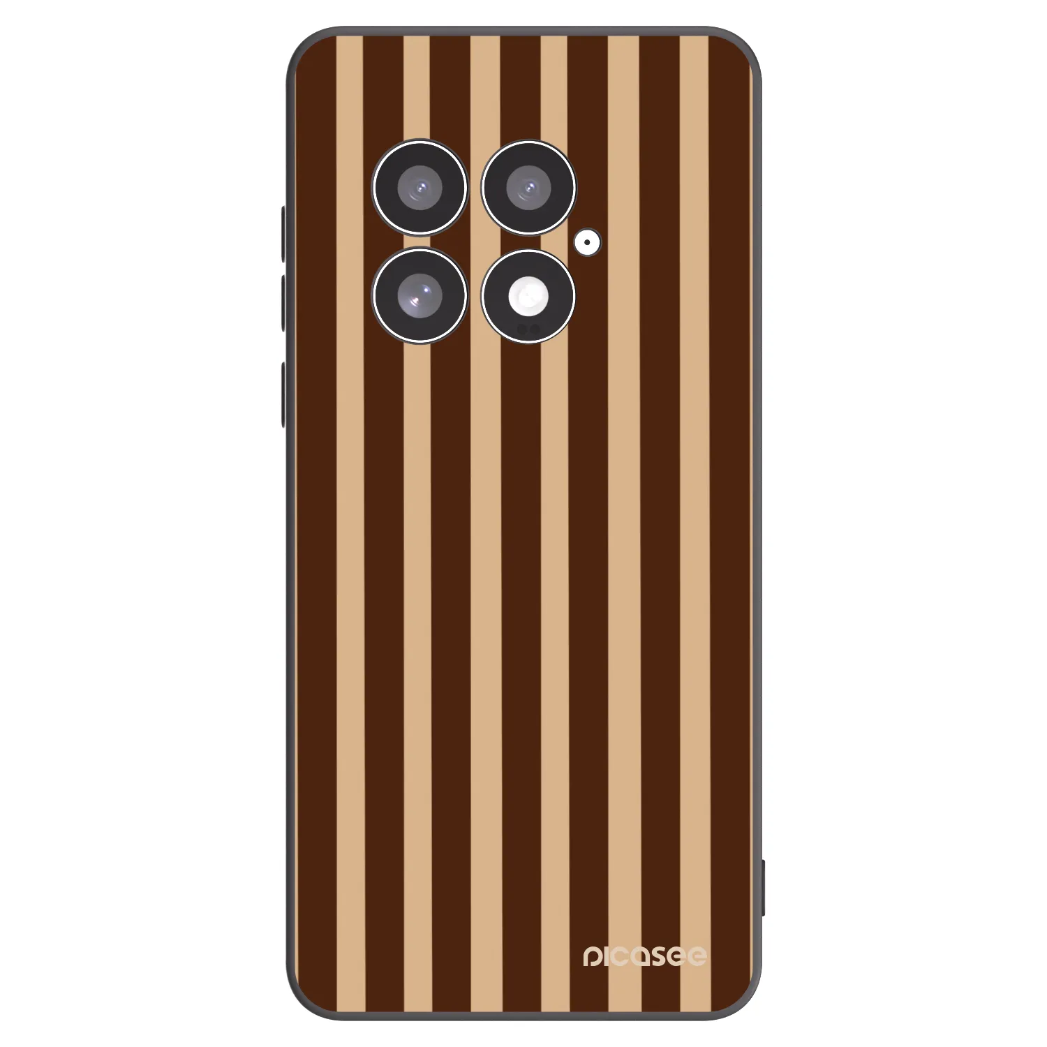 Picasee silikonový černý obal pro OnePlus 13 5G - Brown lines