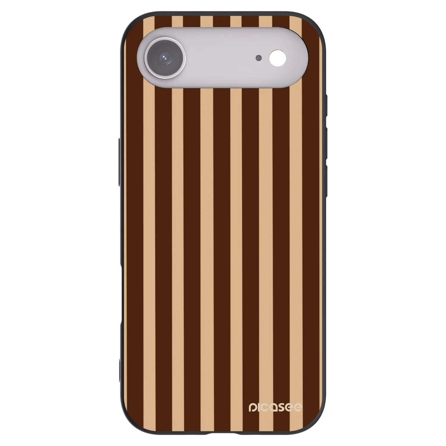 Picasee silikonový černý obal pro Apple iPhone Air - Brown lines