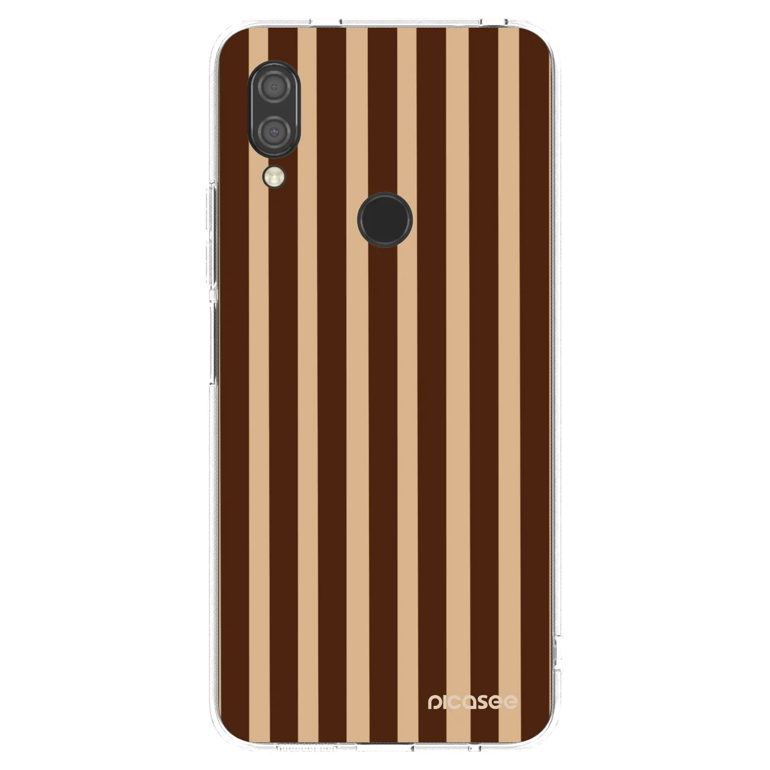 Picasee silikonový průhledný obal pro Xiaomi Redmi 7 - Brown lines