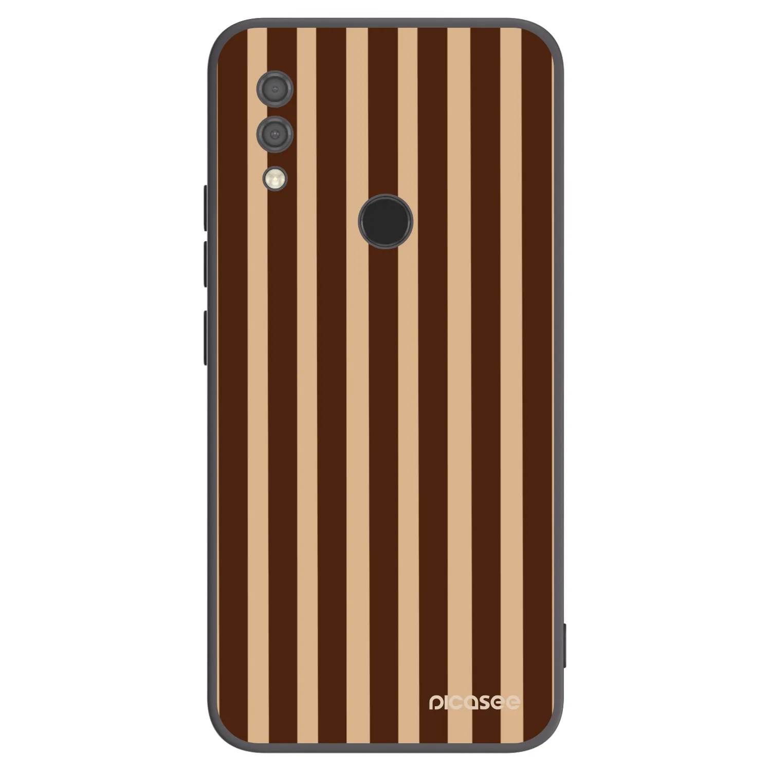 Picasee silikonový černý obal pro Xiaomi Redmi 7 - Brown lines