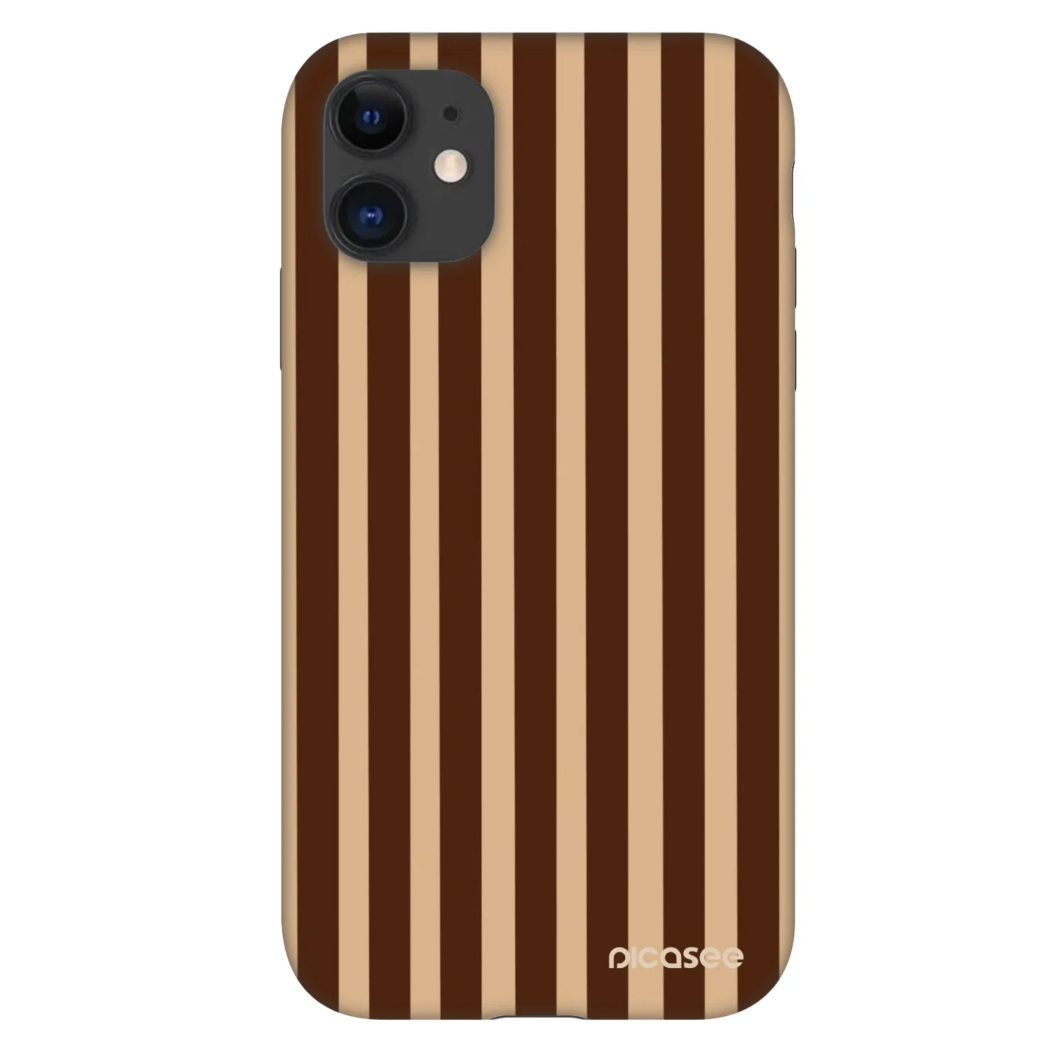 Picasee Fashion Case pro Apple iPhone 11 - Brown lines