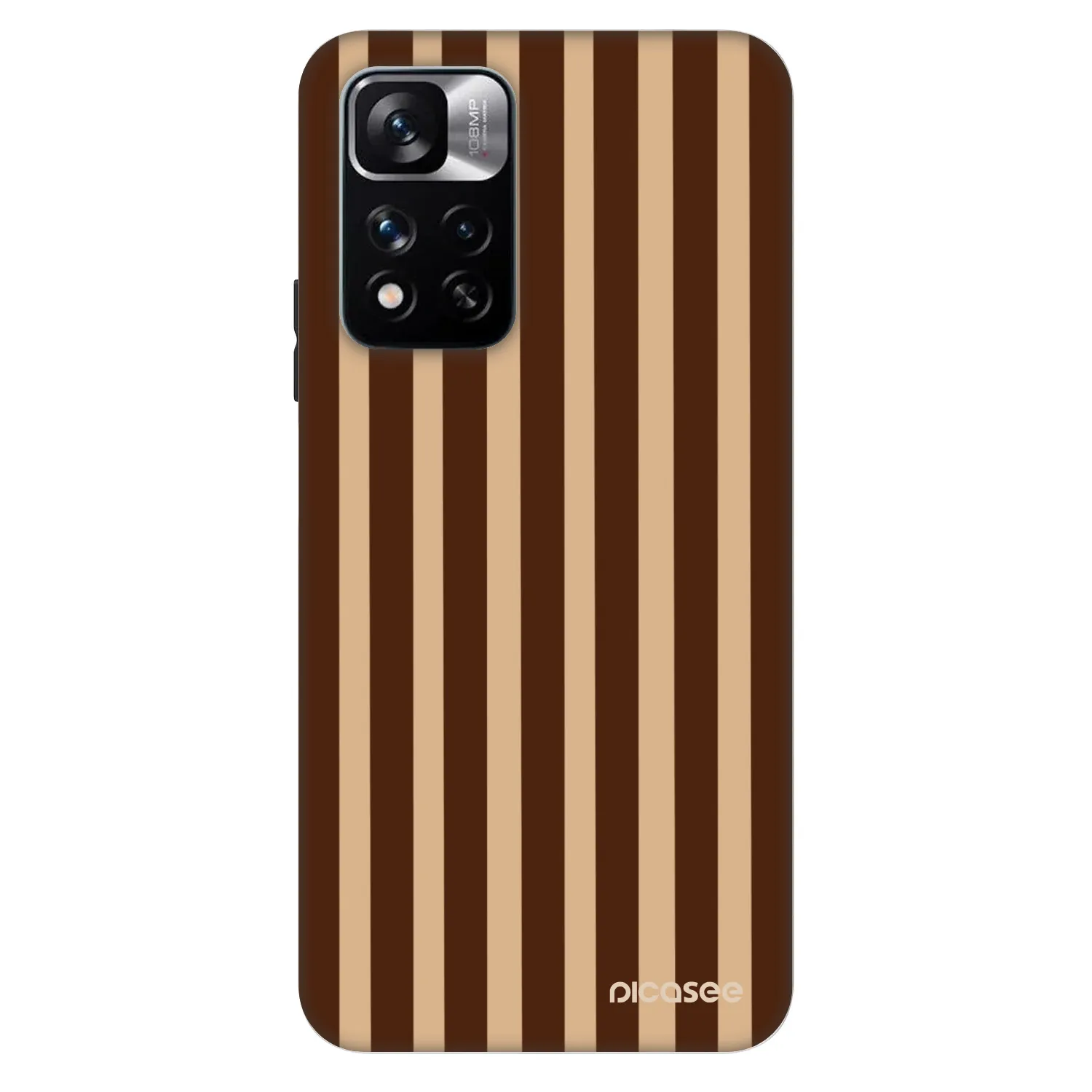 Picasee Fashion Case pro Xiaomi Redmi Note 11 Pro - Brown lines