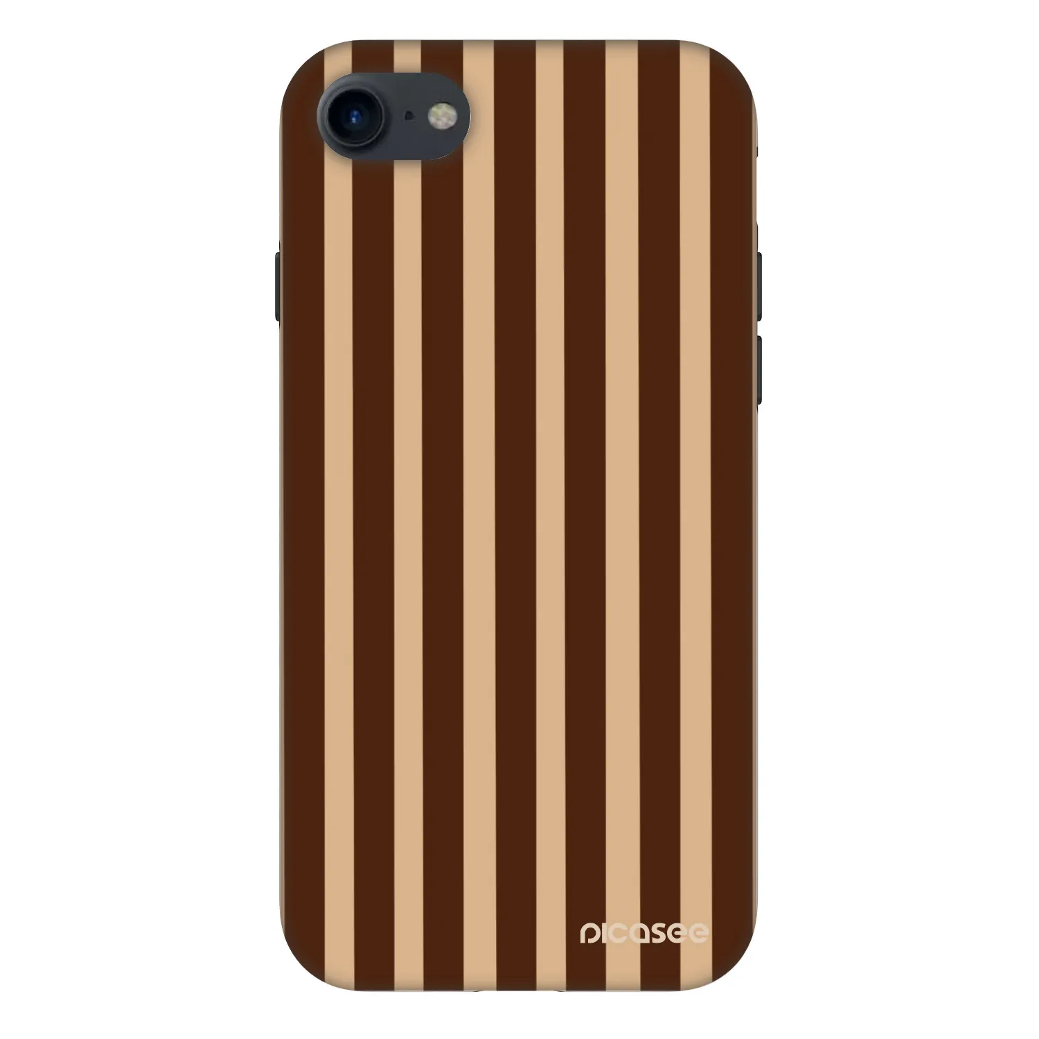 Picasee Fashion Case pro Apple iPhone SE 2022 - Brown lines