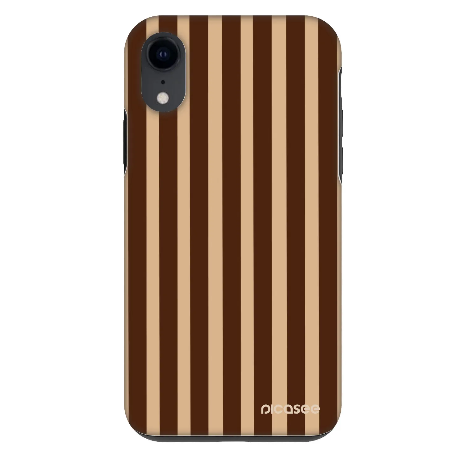 Picasee Fashion Case pro Apple iPhone XR - Brown lines