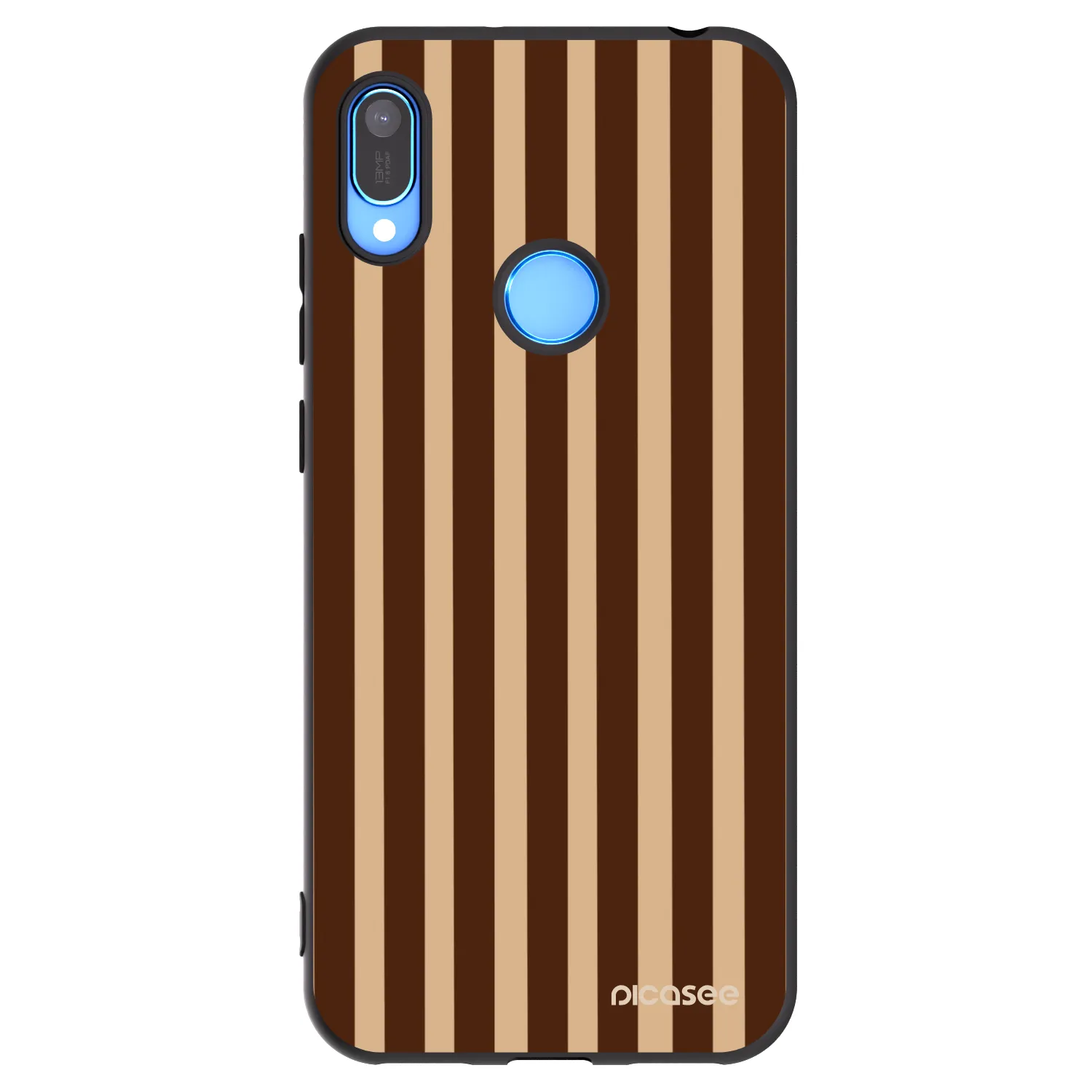 Picasee silikonový černý obal pro Huawei Y6 2019 - Brown lines