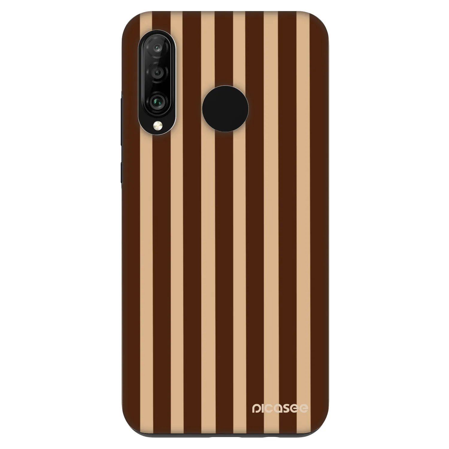 Picasee Fashion Case pro Huawei P30 Lite - Brown lines