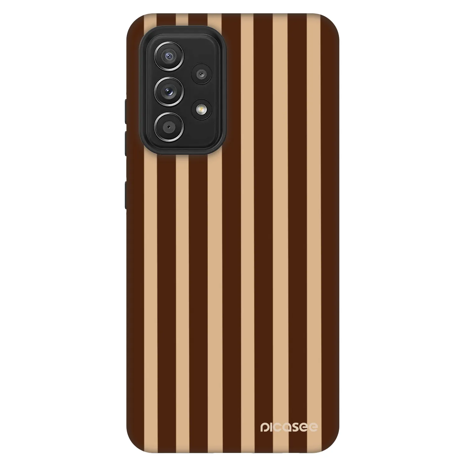Picasee Fashion Case pro Samsung Galaxy A52 5G A525F - Brown lines