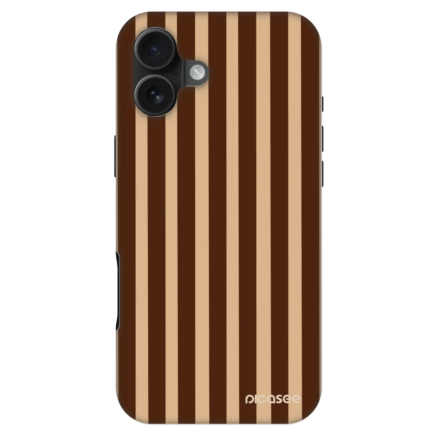 Picasee Fashion Case MagSafe Apple iPhone 16 Plus - Brown lines