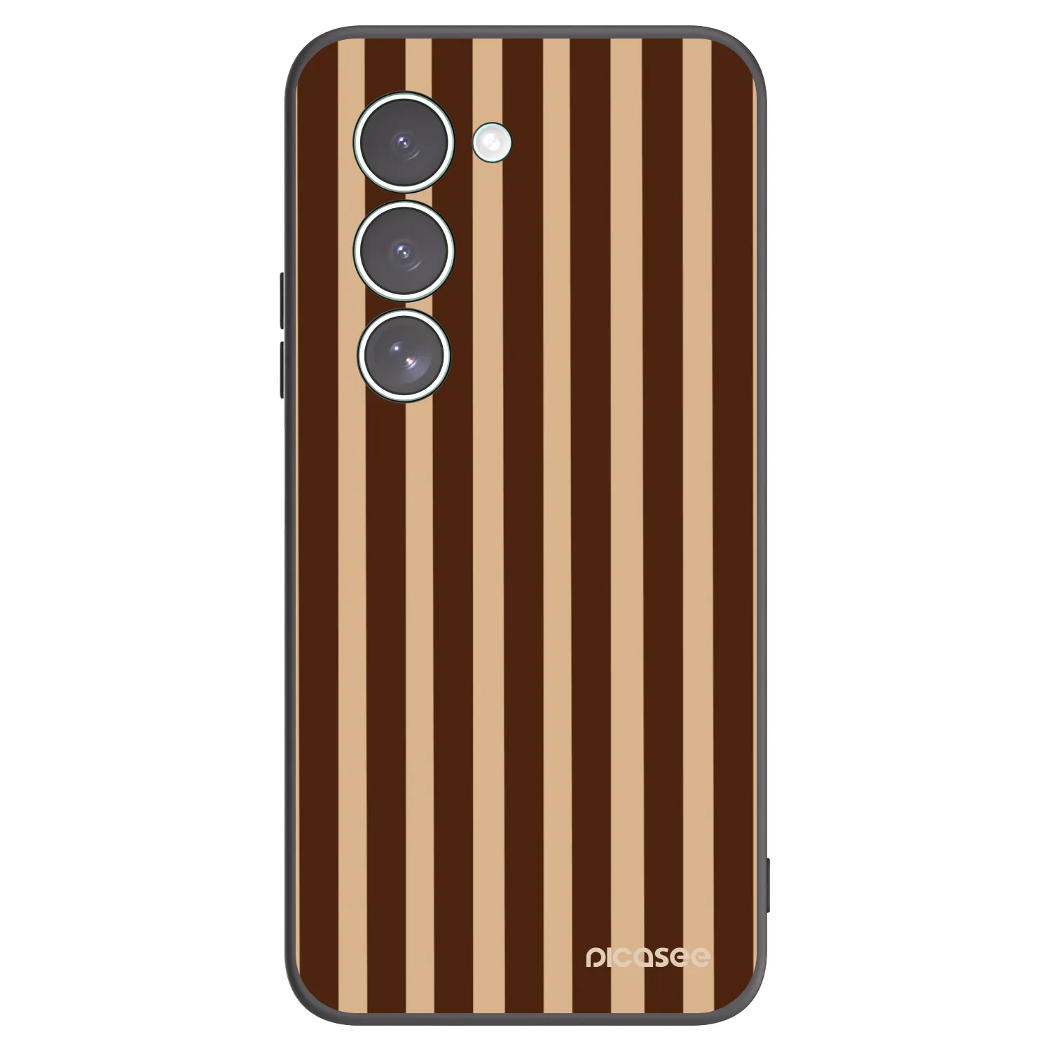 Picasee silikonový černý obal pro Xiaomi Redmi 15 5G - Brown lines