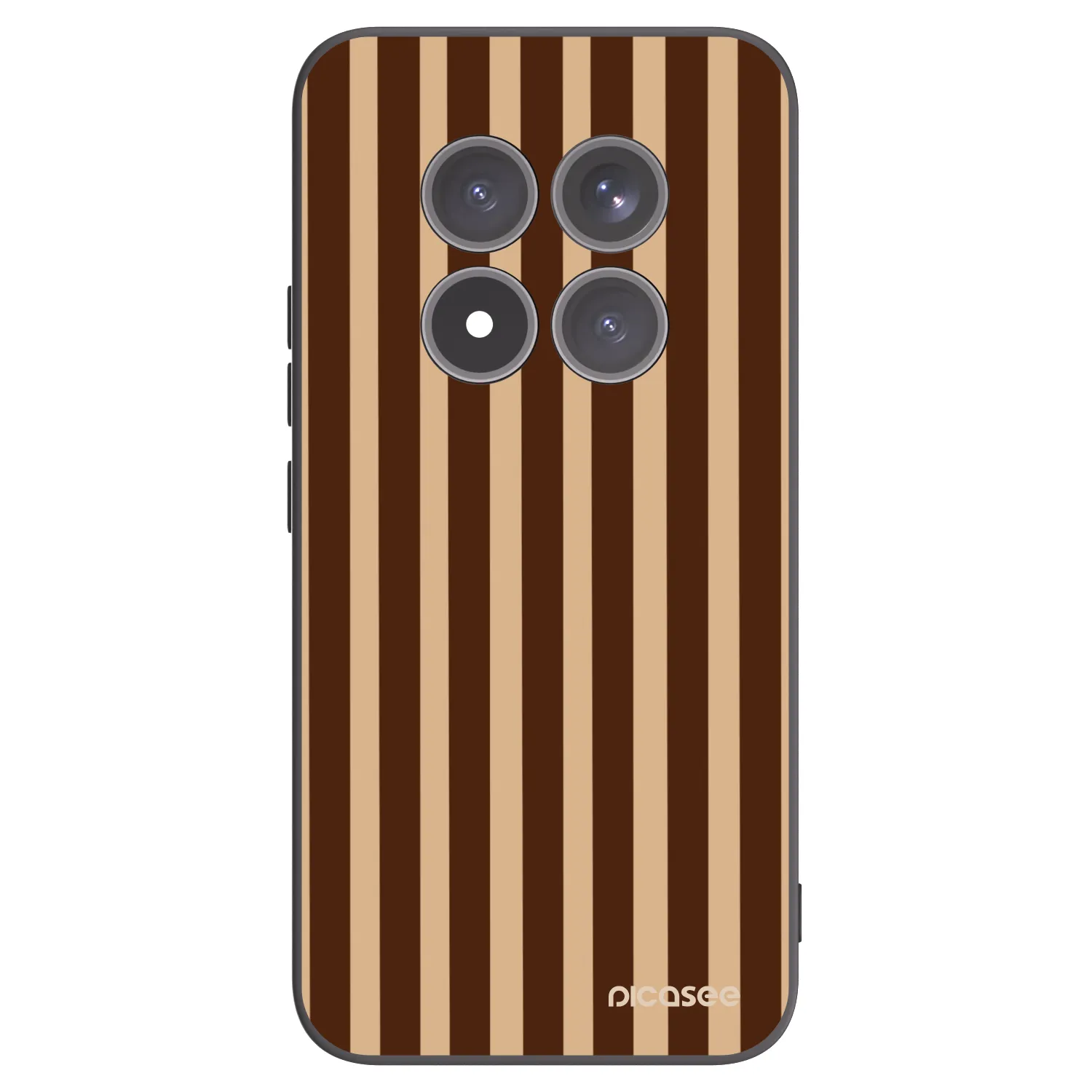 Picasee silikonový černý obal pro Xiaomi Redmi Note 15 Pro+ - Brown lines