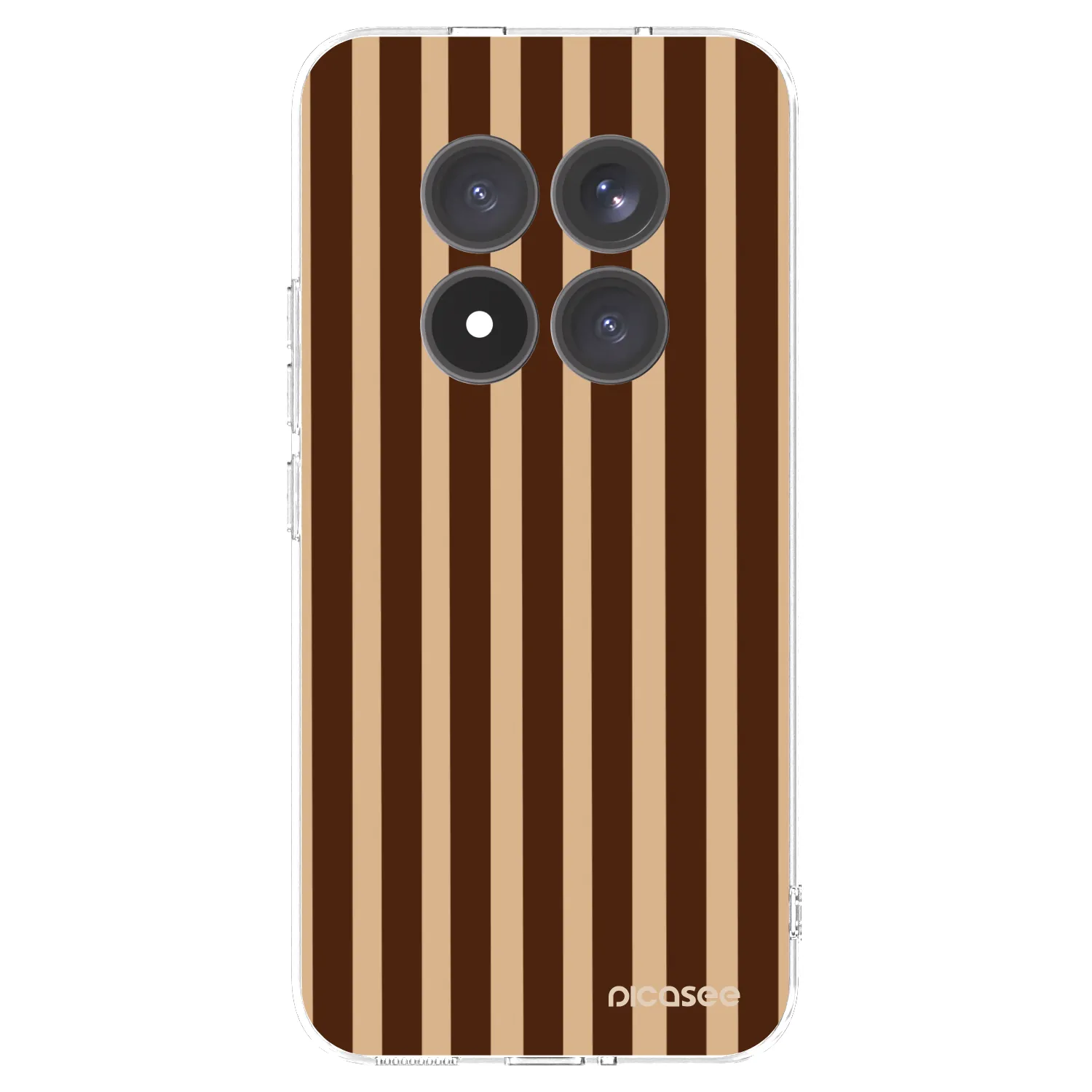 Picasee silikonový průhledný obal pro Xiaomi Redmi Note 15 Pro+ - Brown lines