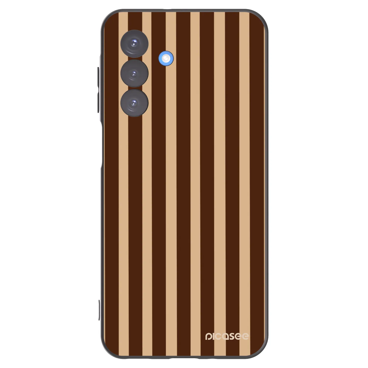 Picasee silikonový černý obal pro Samsung Galaxy A17 5G - Brown lines
