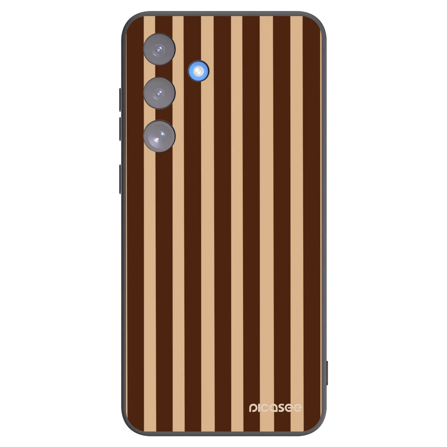 Picasee silikonový černý obal pro Samsung Galaxy S25 FE 5G - Brown lines
