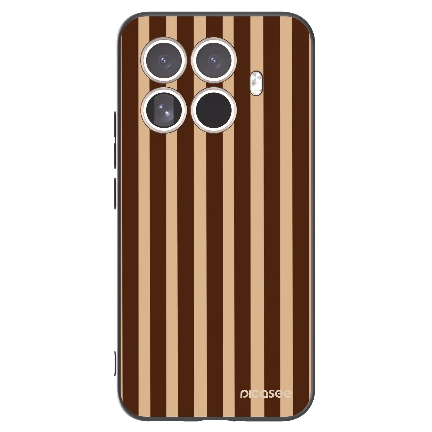 Picasee silikonový černý obal pro Xiaomi 15T Pro - Brown lines