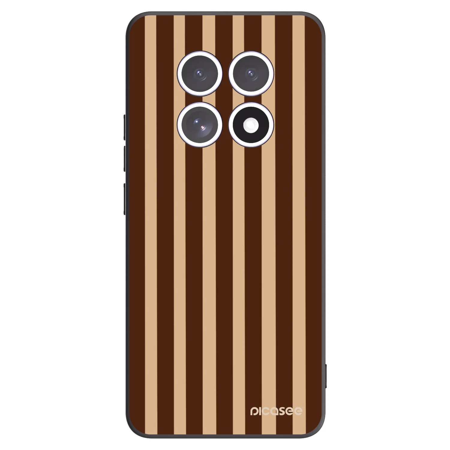 Picasee silikonový černý obal pro Xiaomi Redmi Note 15 4G - Brown lines