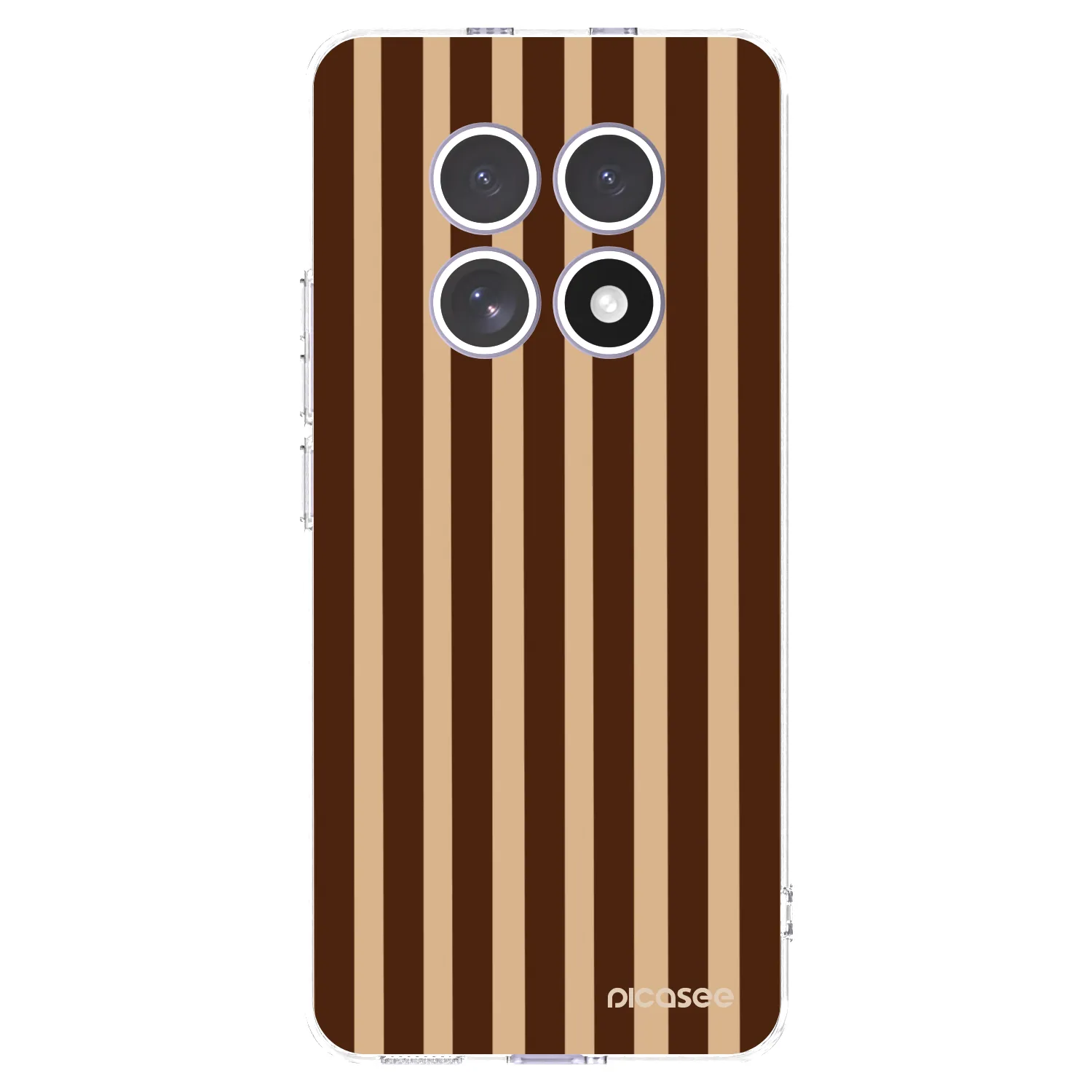 Picasee silikonový průhledný obal pro Xiaomi Redmi Note 15 4G - Brown lines
