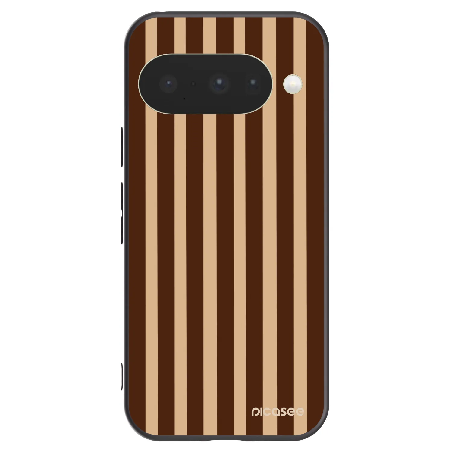 Picasee silikonový černý obal pro Google Pixel 10 - Brown lines