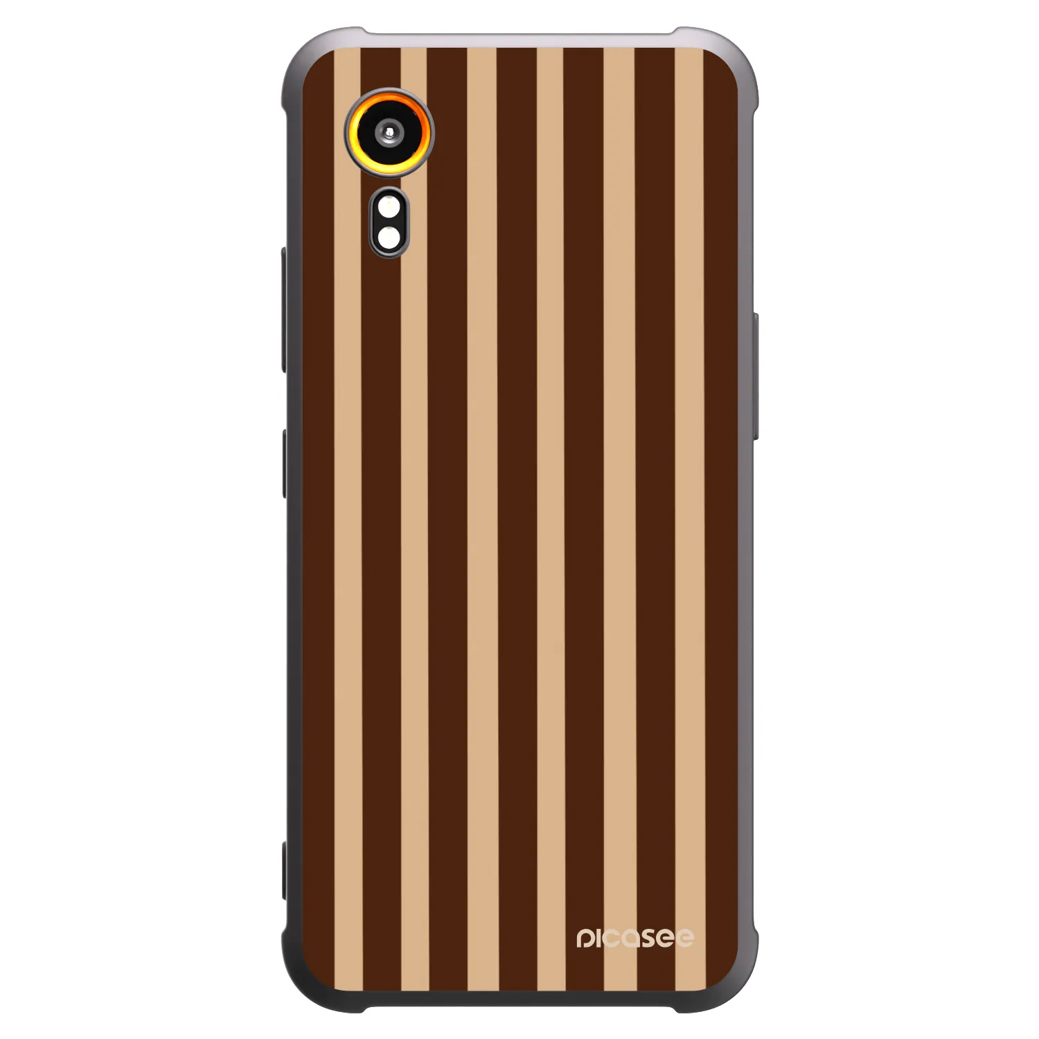 Picasee silikonový černý obal pro Samsung Galaxy XCover 7 - Brown lines