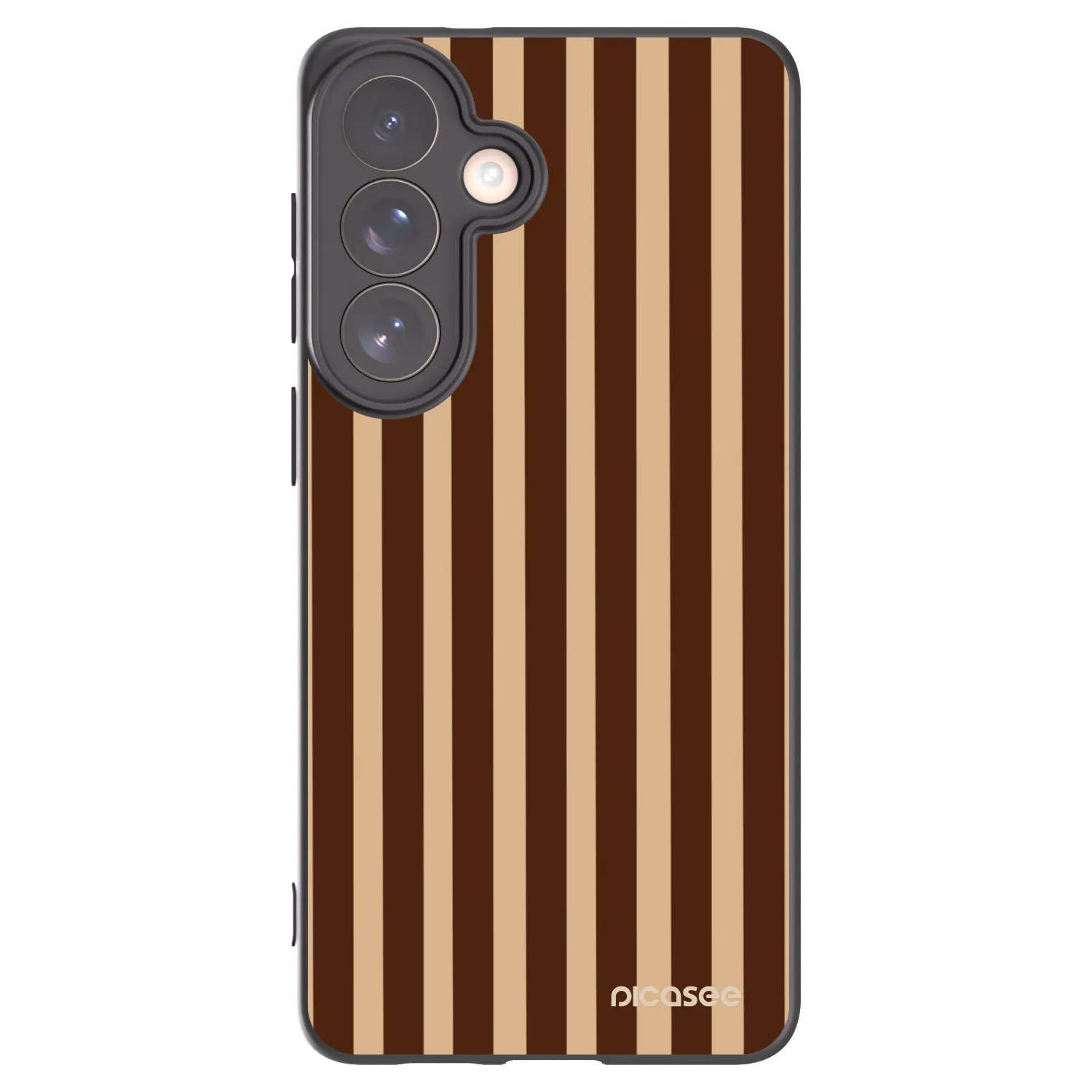Picasee silikonový černý obal pro Samsung Galaxy S26+ - Brown lines