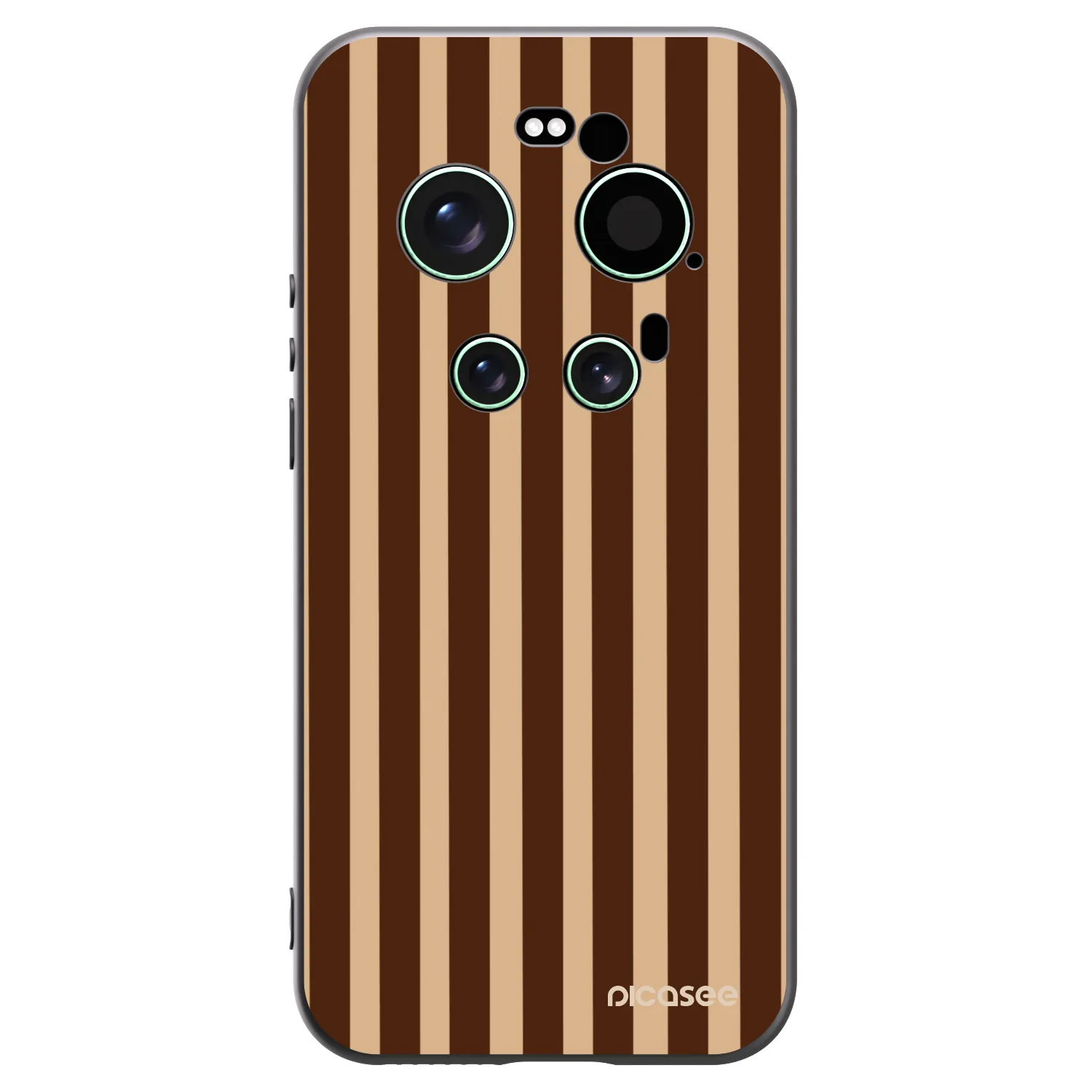 Picasee silikonový černý obal pro Xiaomi 17 Ultra - Brown lines