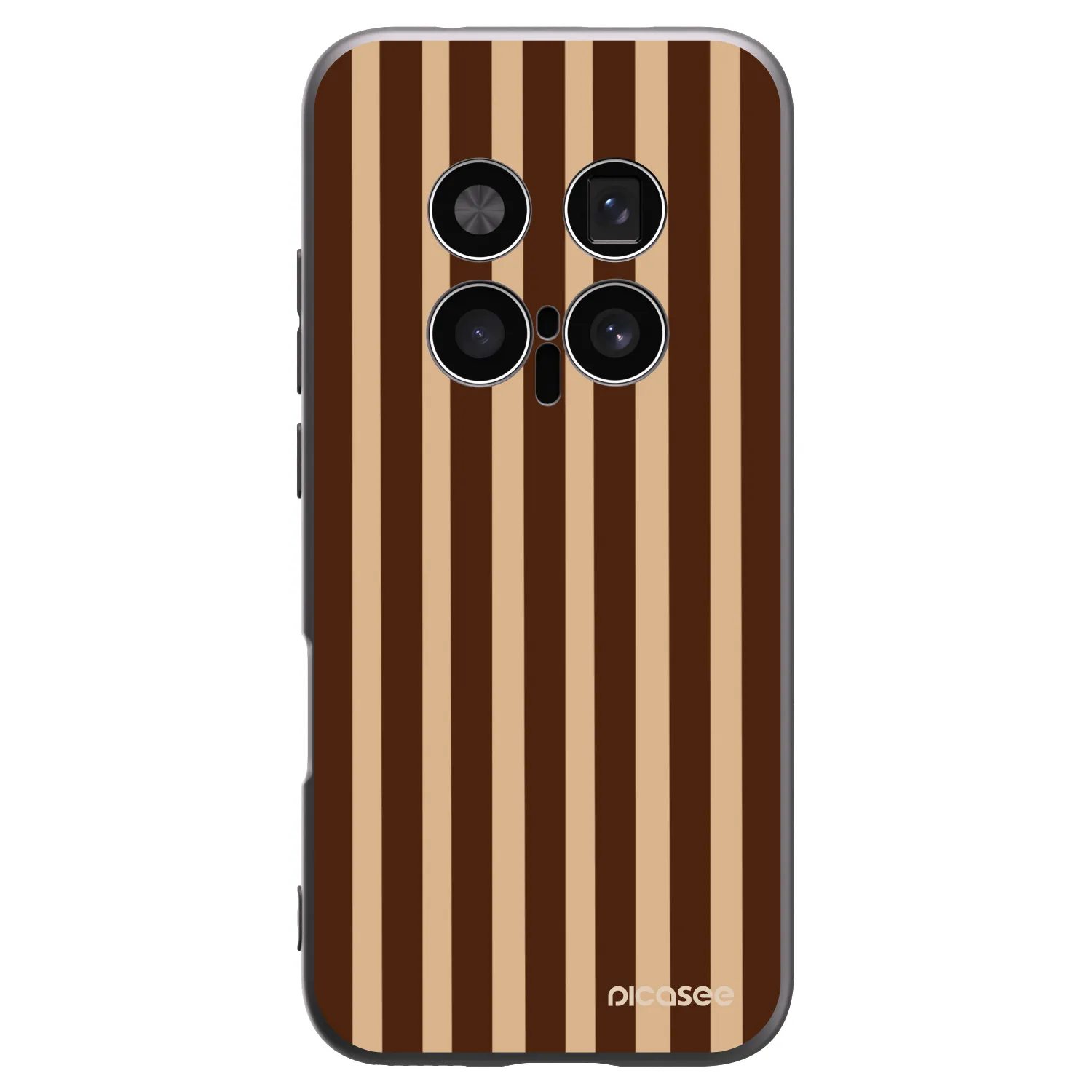 Picasee silikonový černý obal pro Honor Magic8 Pro 5G - Brown lines