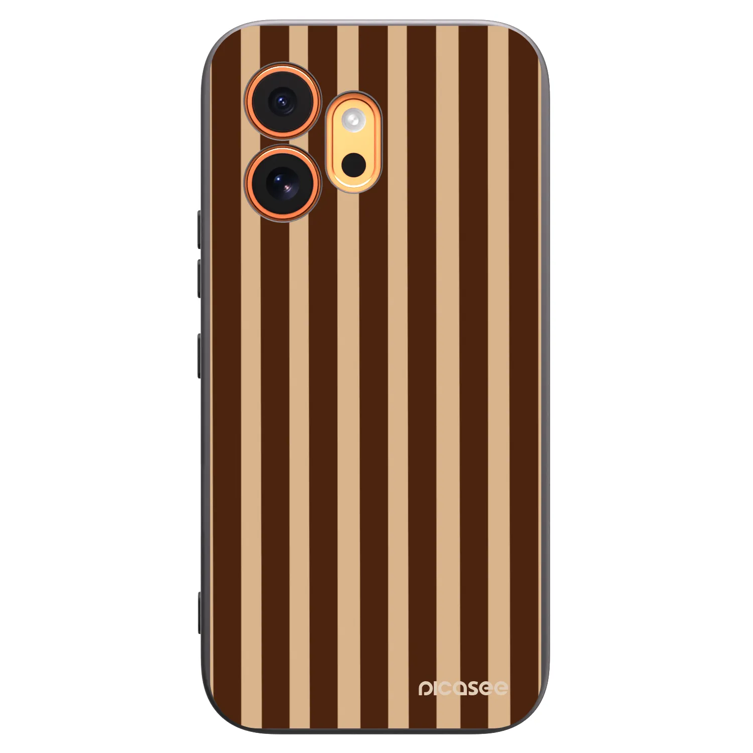 Picasee silikonový černý obal pro Honor 600 - Brown lines
