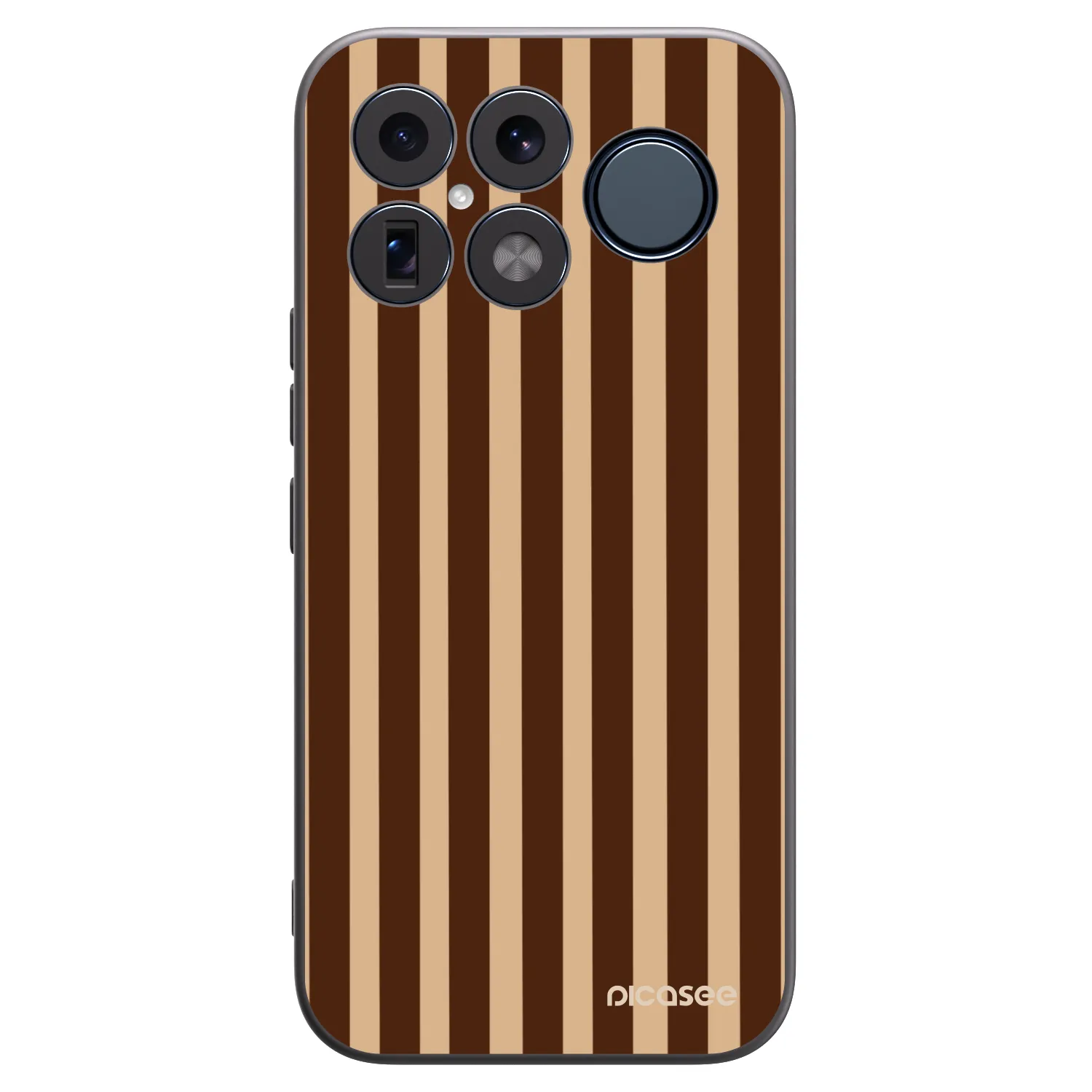 Picasee silikonový černý obal pro Xiaomi Poco F8 Ultra - Brown lines