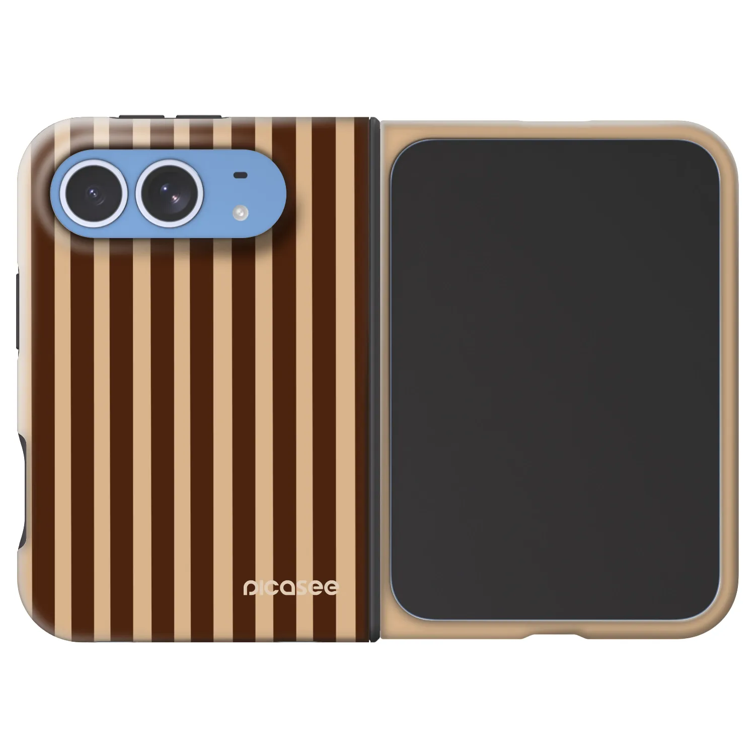 Picasee Fashion Case MagSafe Apple iPhone Duo - Brown lines