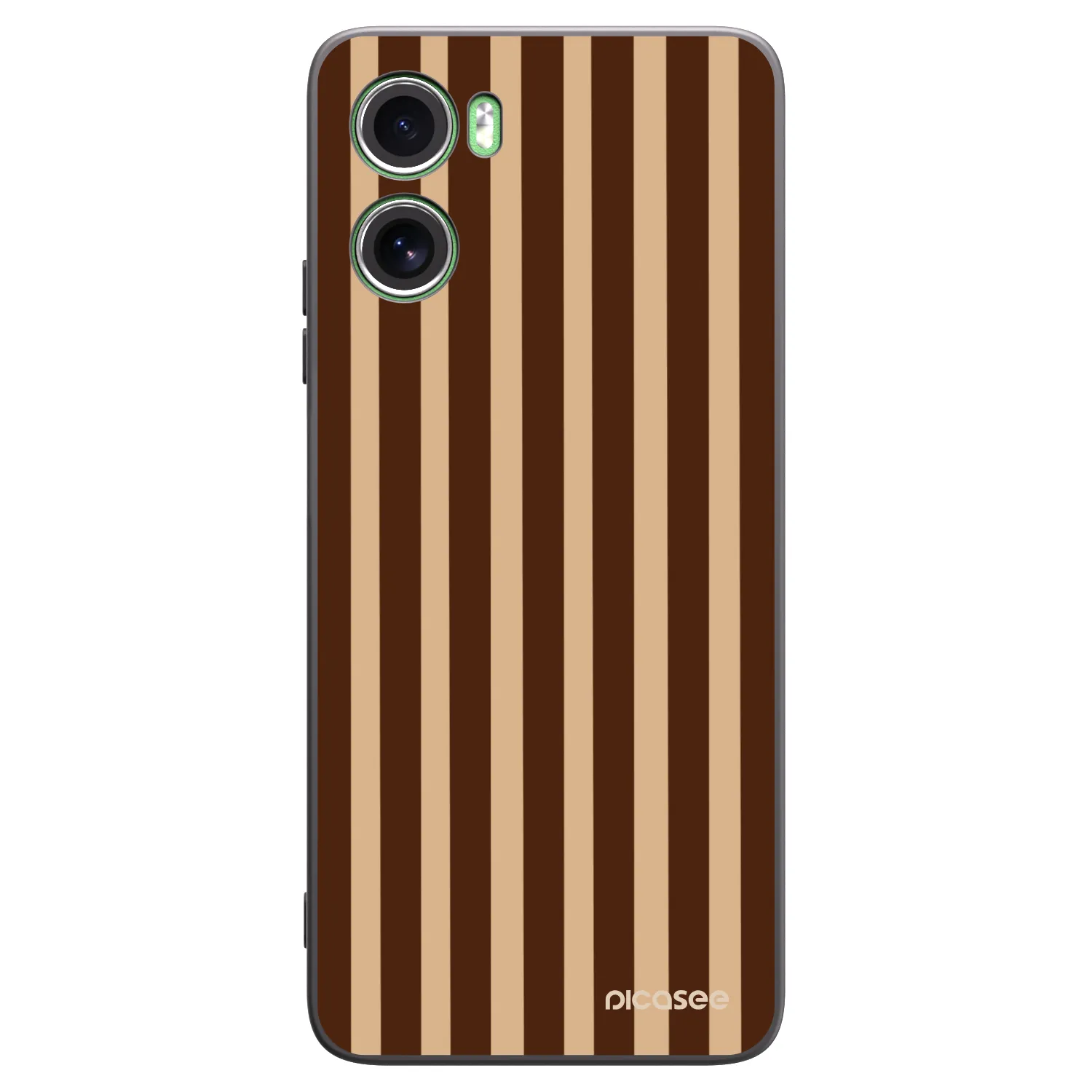 Picasee silikonový černý obal pro Motorola Moto G06 - Brown lines