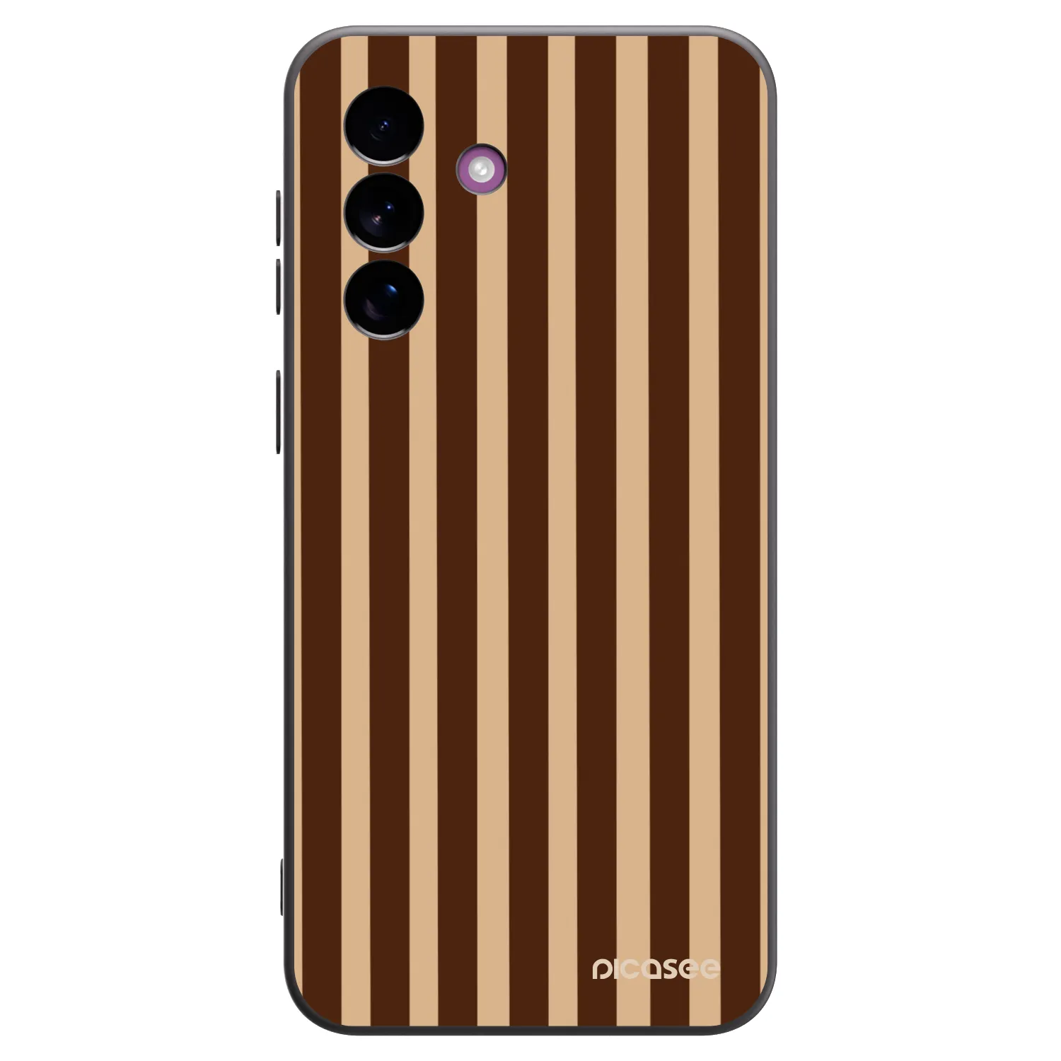 Picasee silikonový černý obal pro Samsung Galaxy A37 - Brown lines