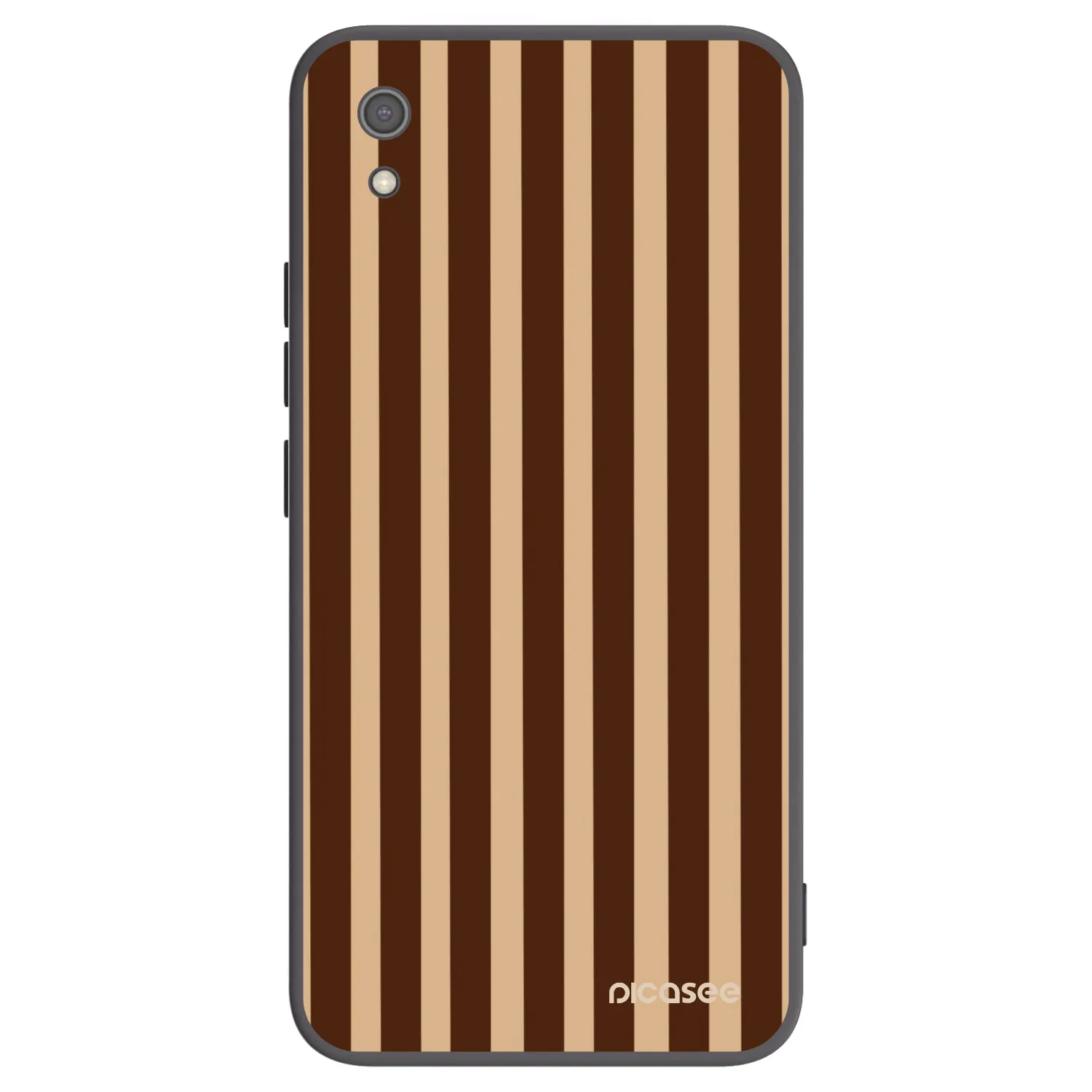 Picasee silikonový černý obal pro Xiaomi Redmi 7A - Brown lines