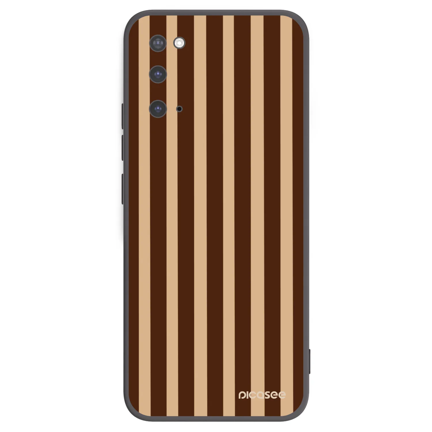 Picasee silikonový černý obal pro Samsung Galaxy S20 G980F - Brown lines