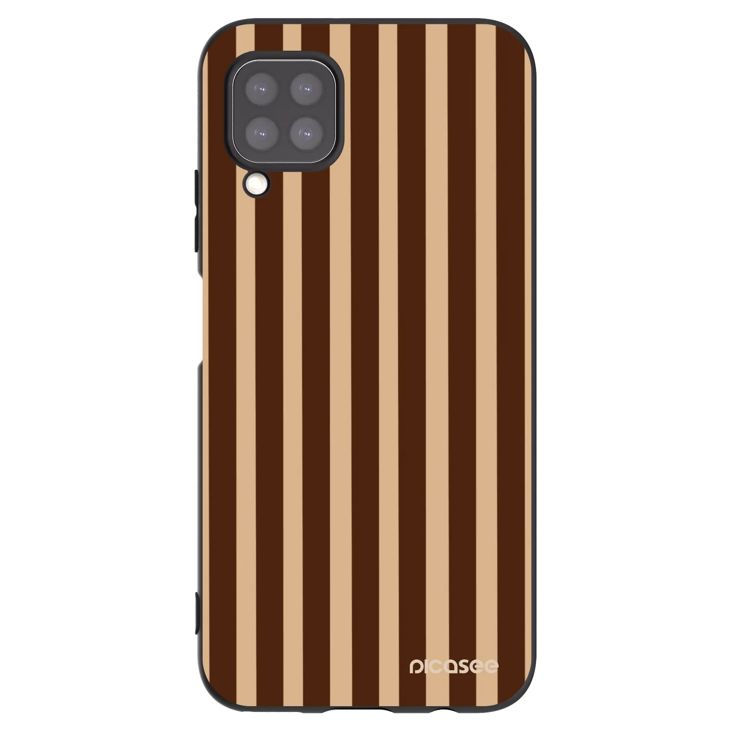 Picasee silikonový černý obal pro Huawei P40 Lite - Brown lines