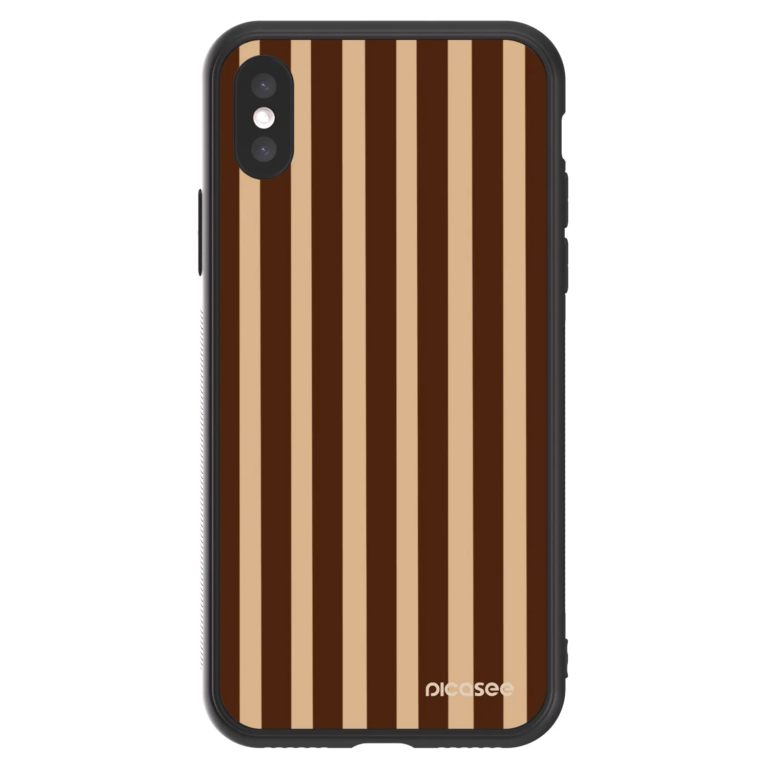 Picasee ULTIMATE CASE pro Apple iPhone X/XS - Brown lines