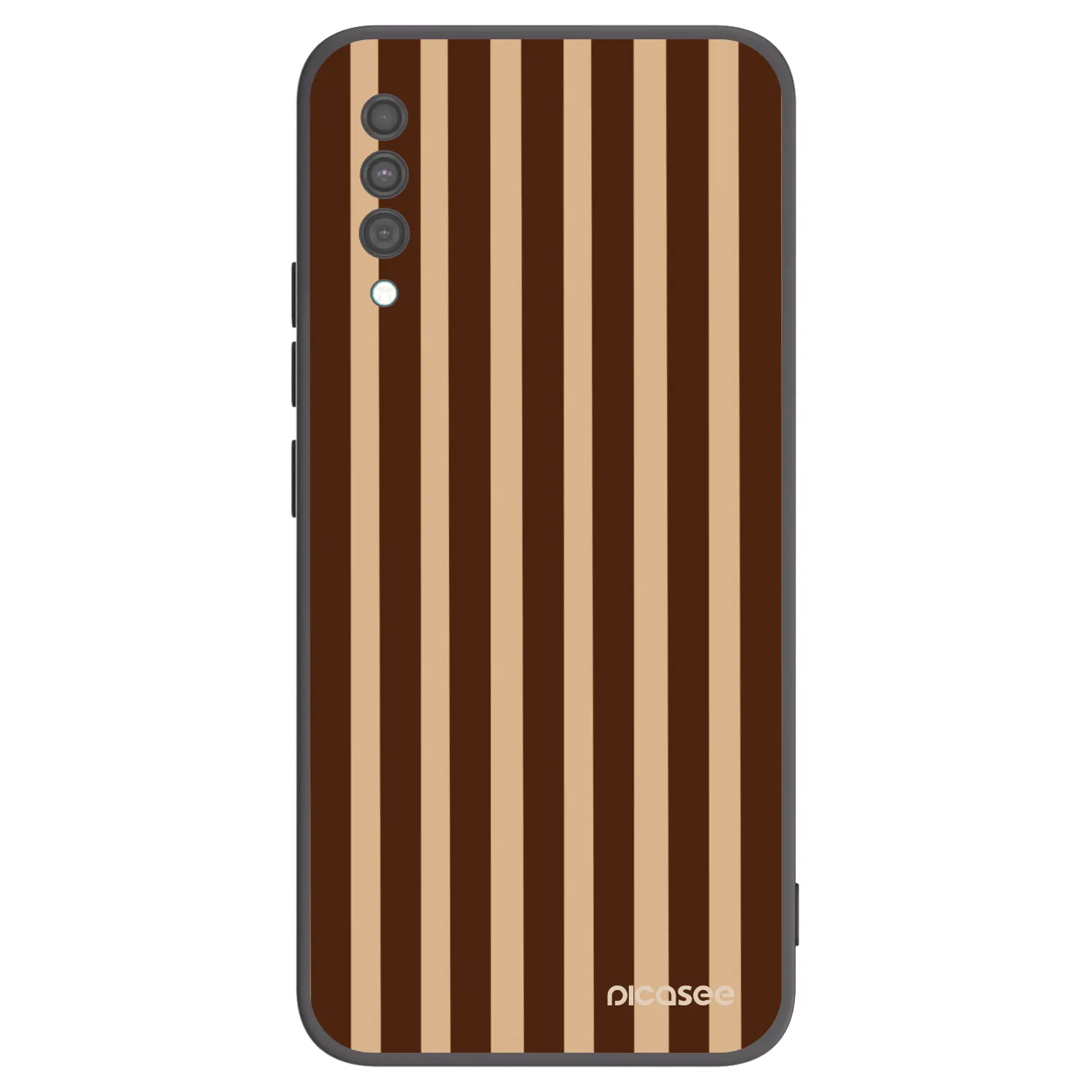 Picasee silikonový černý obal pro Samsung Galaxy A30s A307F - Brown lines